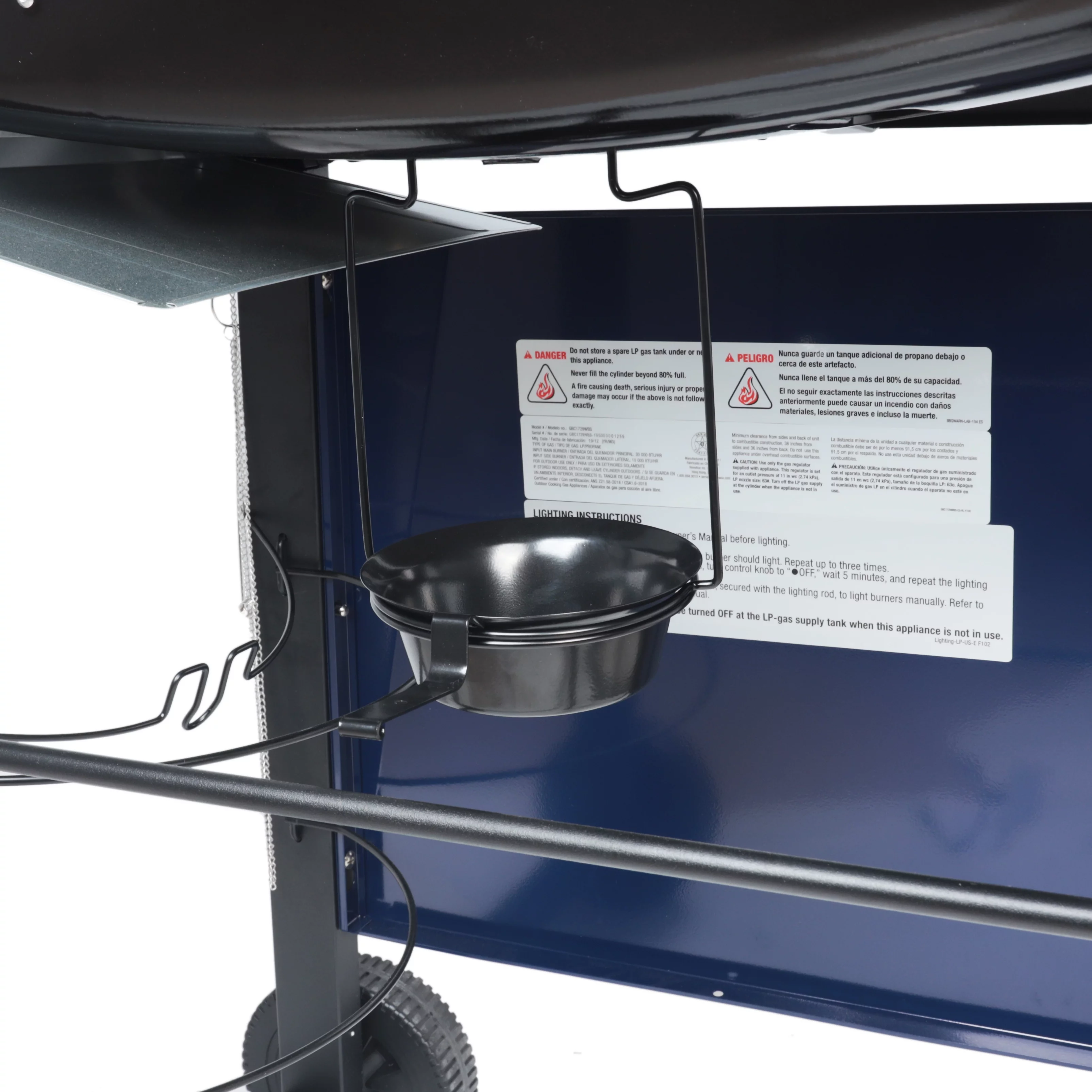 2026 RevoAce 3 Burner Propane Gas Grill Including a Side Burner, Blue Sapphire, GBC1729WBS, New