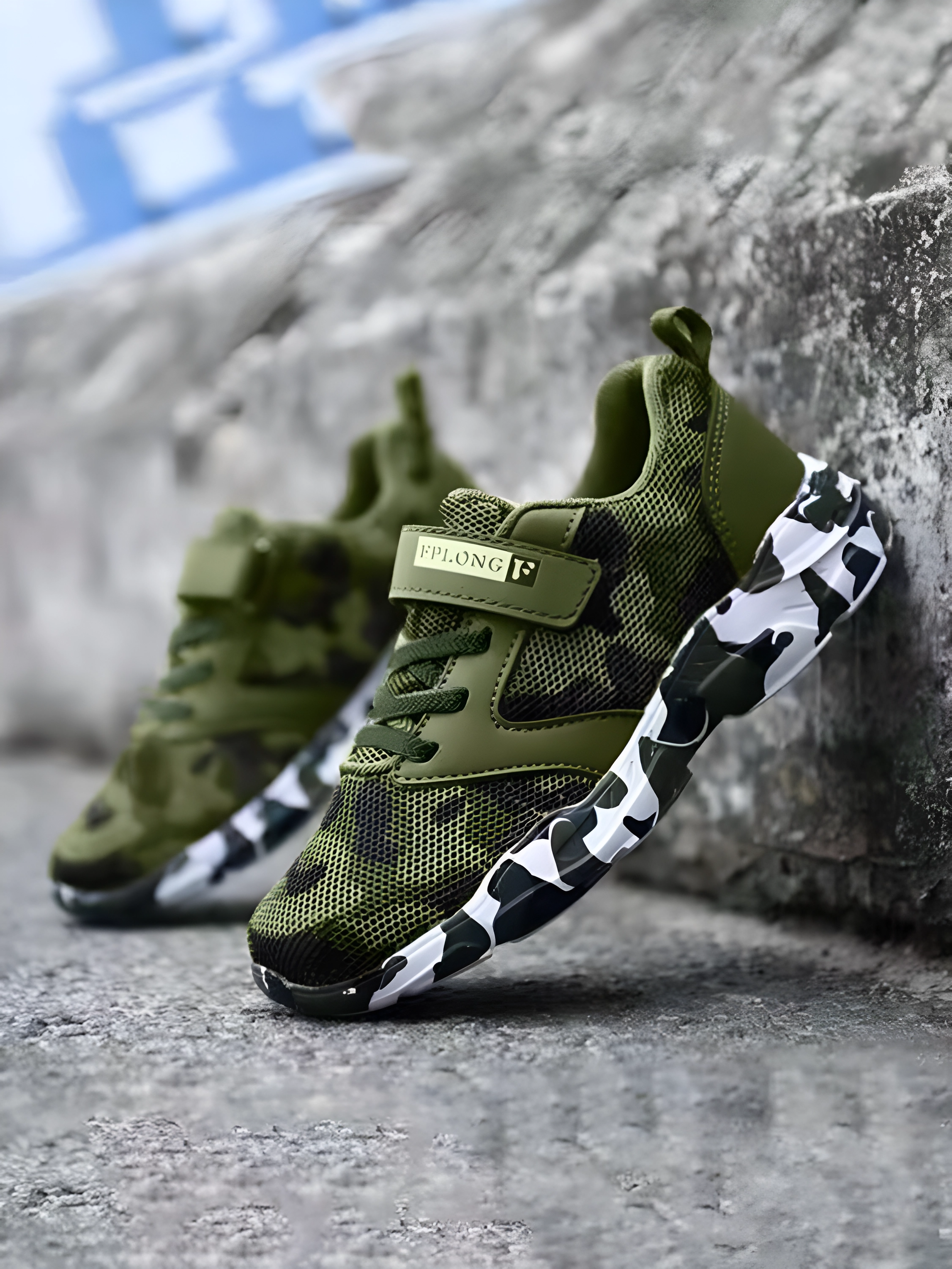 Camouflage Lace-up Hook-and-loop Fastener TS3