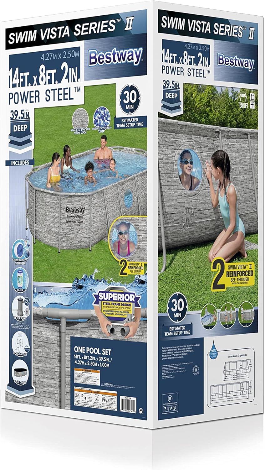 Bestway Oval Above Ground Pool Set (10' x 6'7