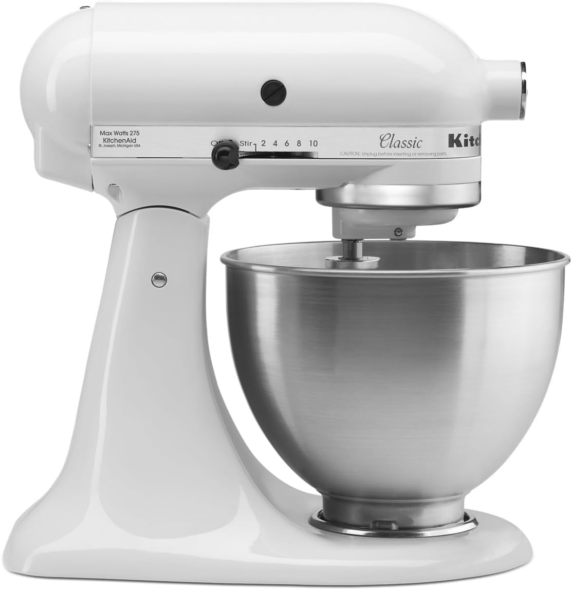 Classic Series 4.5 Quart Tilt-Head Mixer – White