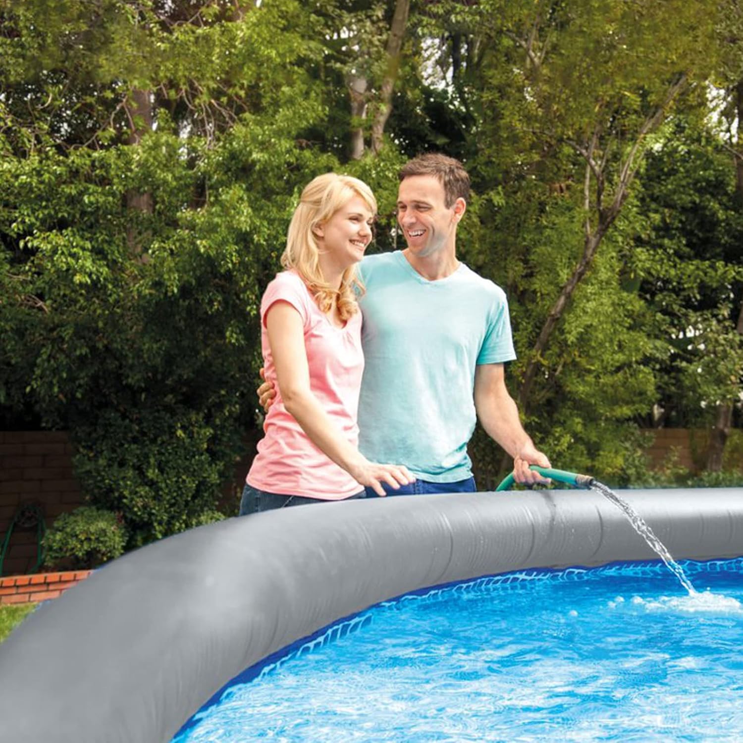 INTEX Inflatable 15ft Above-Ground Swimming Pool Set