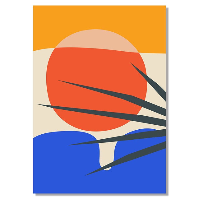 Abstract Sunset Scene