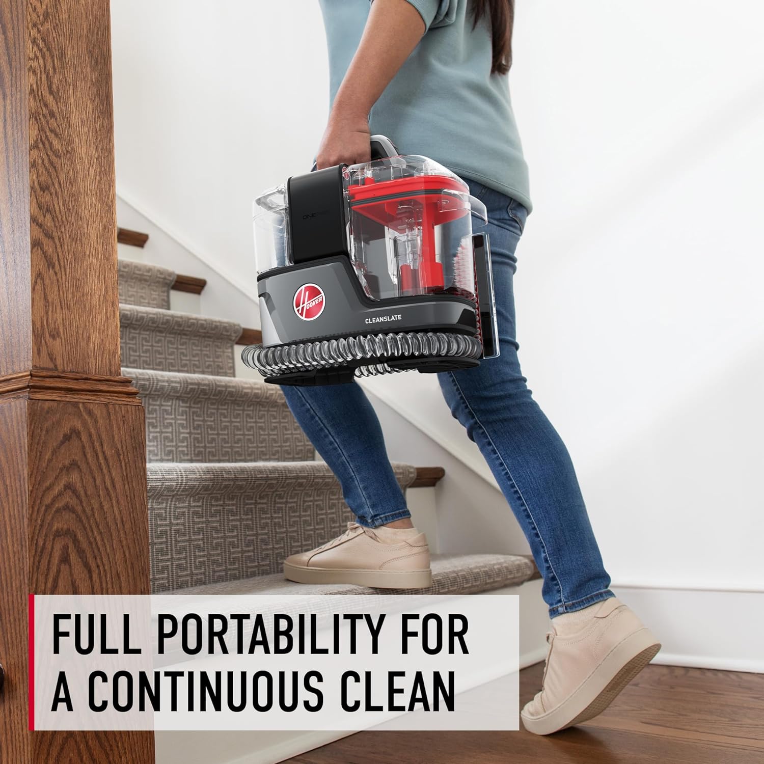 Hoover Cordless Portable Carpet and Upholstery Spot Cleaner, Stain Remover, Powerful Suction
