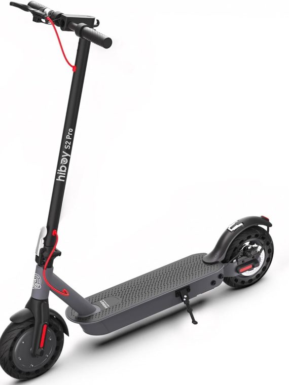 Electric Scooter, 500W Motor, 10′′ Solid Tires, 25 Miles Range, 19 Mph Folding Commuter Electric Scooter for Adults (Optional Seat) – S2 Pro