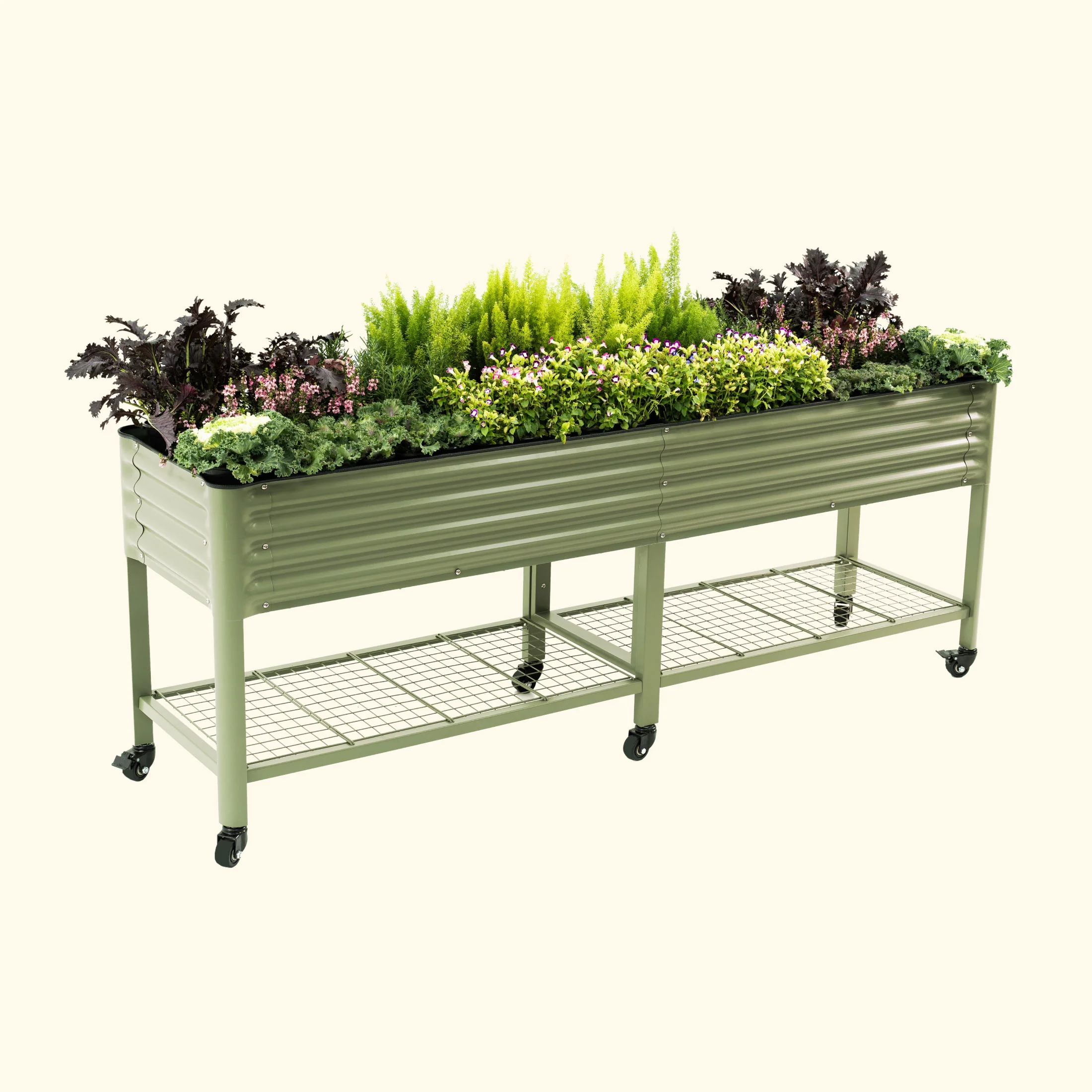Elevated Garden Bed - V Series 2' x 8' Wheels Included