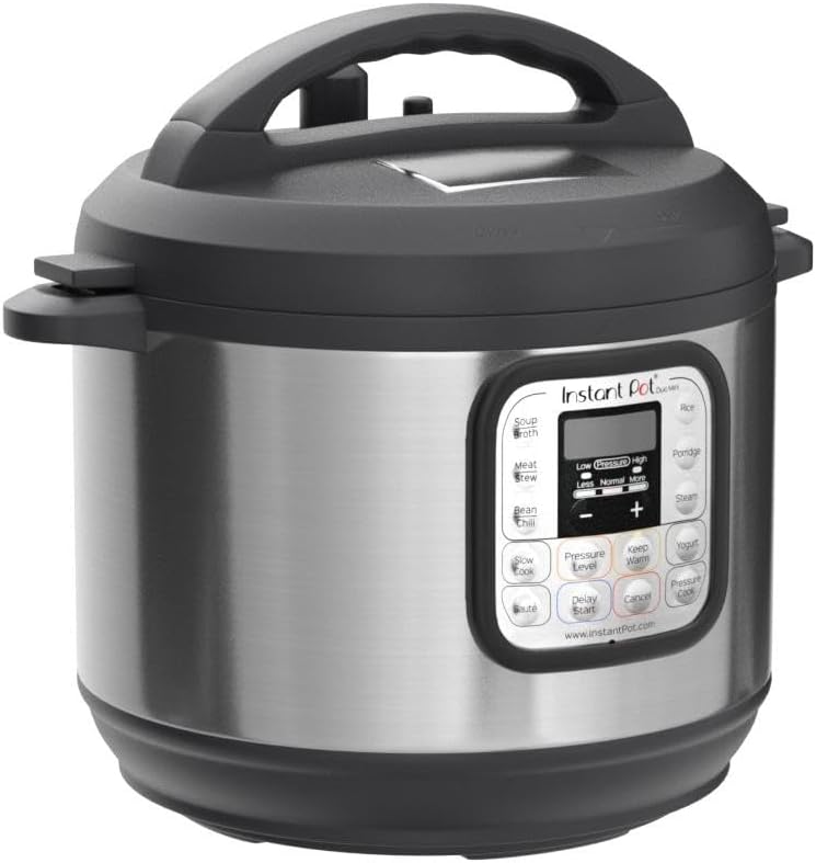 2025 Instant Pot Duo 7-in-1 Mini Electric Pressure Cooker  Slow Rice Cooker  Steamer  Sauté  Yogurt Maker  Warmer & Sterilizer  Includes Free App with over 1900 Recipes  Stainless Steel  3 Quart