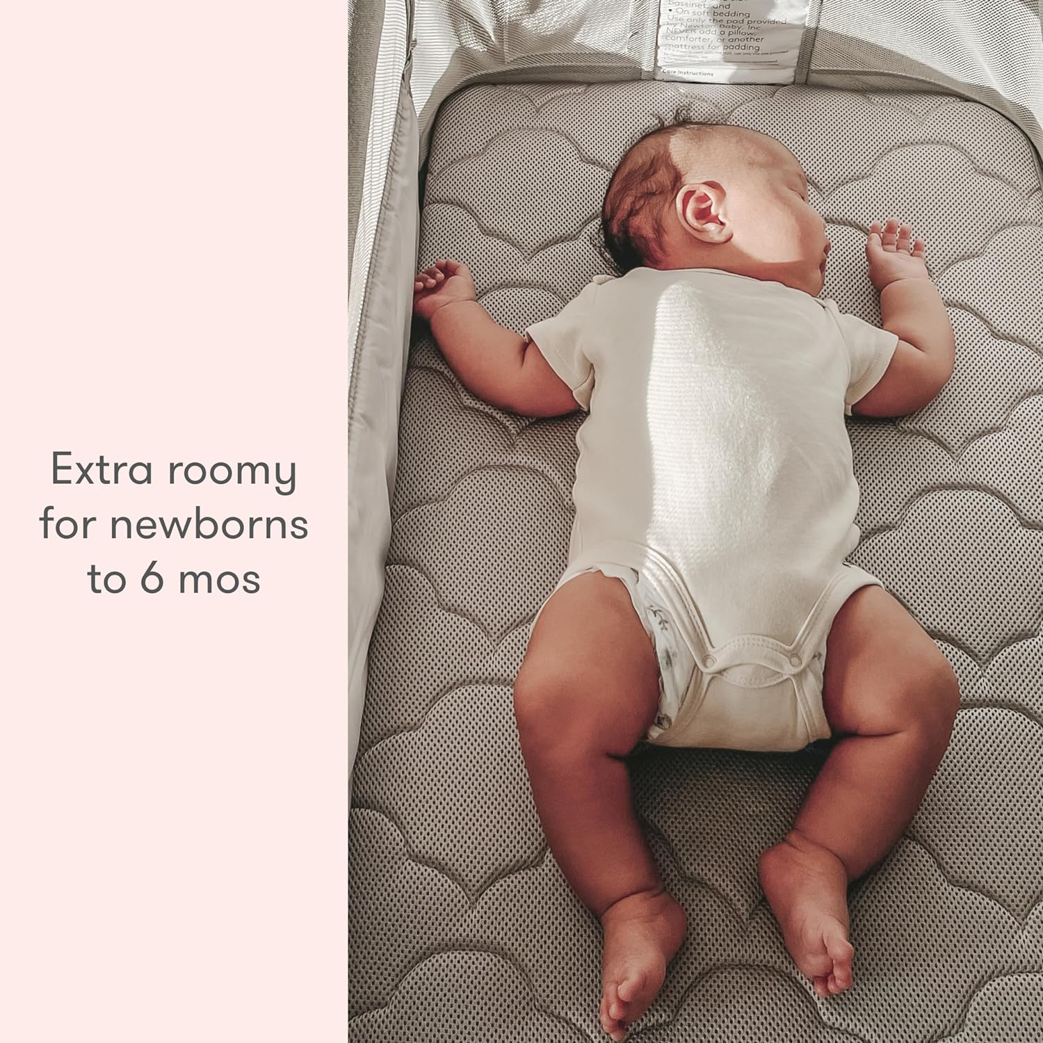 BABY Bassinet & Bedside Sleeper with Washable Mattress