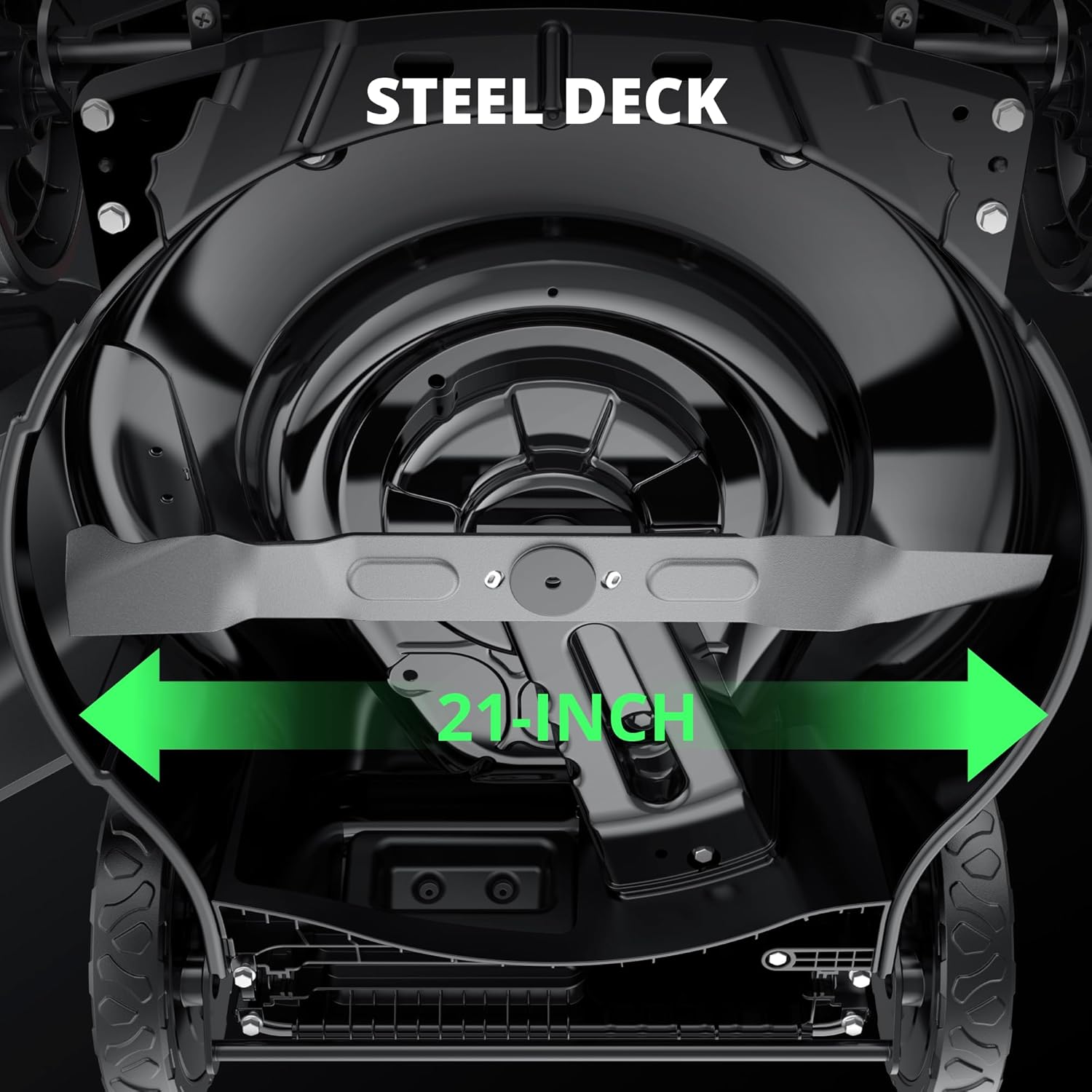 Gas-Powered Self-Propelled Lawn Mower 21′′ Deck