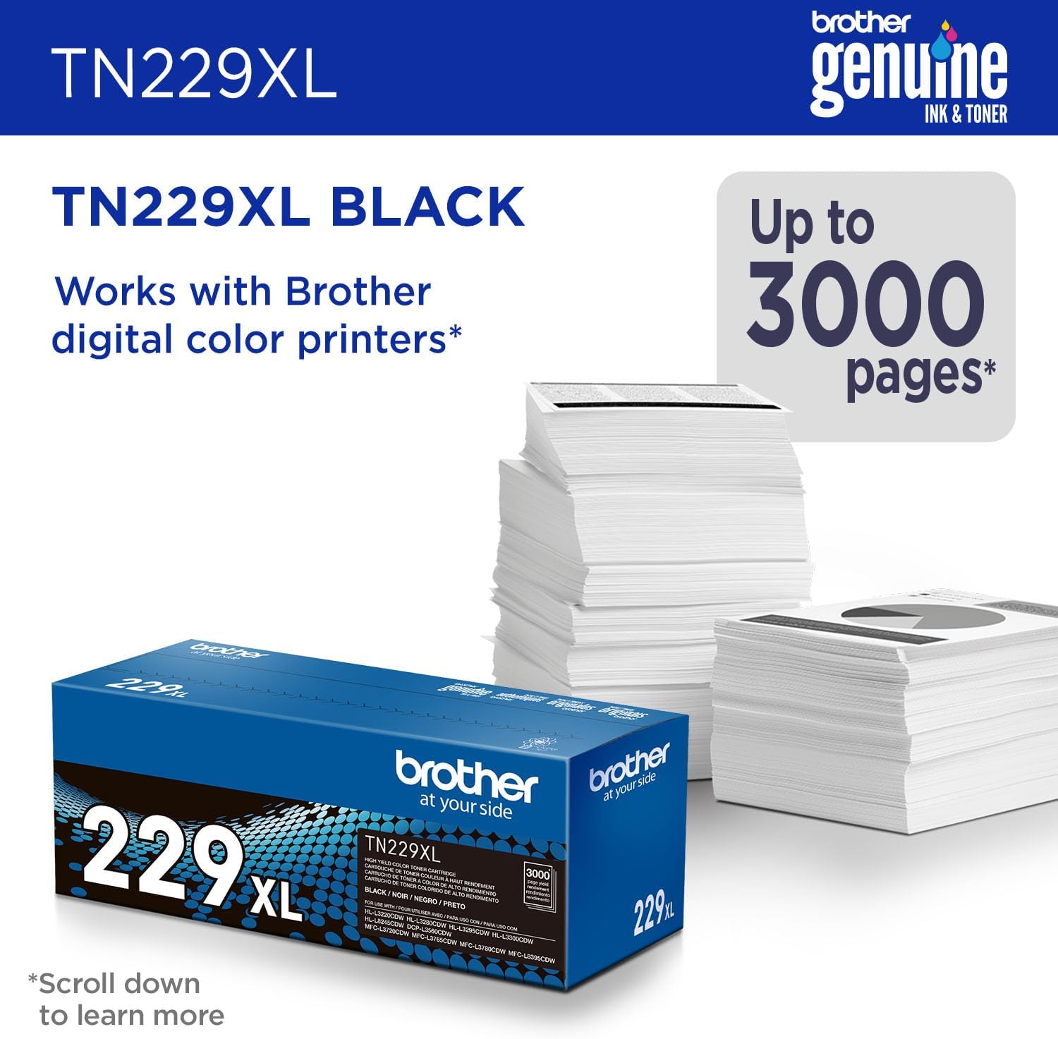 Genuine Tn2294Pk 4-Pack Toner Cartridges Set
