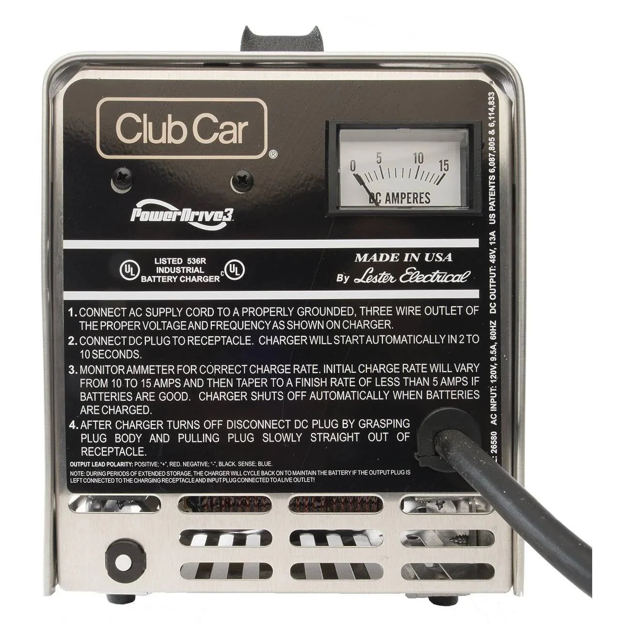 Club Car Golf Cart Powerdrive 3 48V/13A Battery Charger