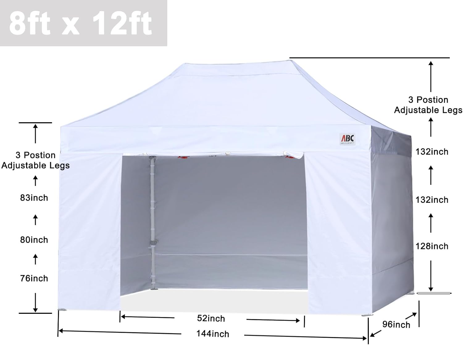 Easy Pop Up Canopy Tent 10×10 with Sidewalls