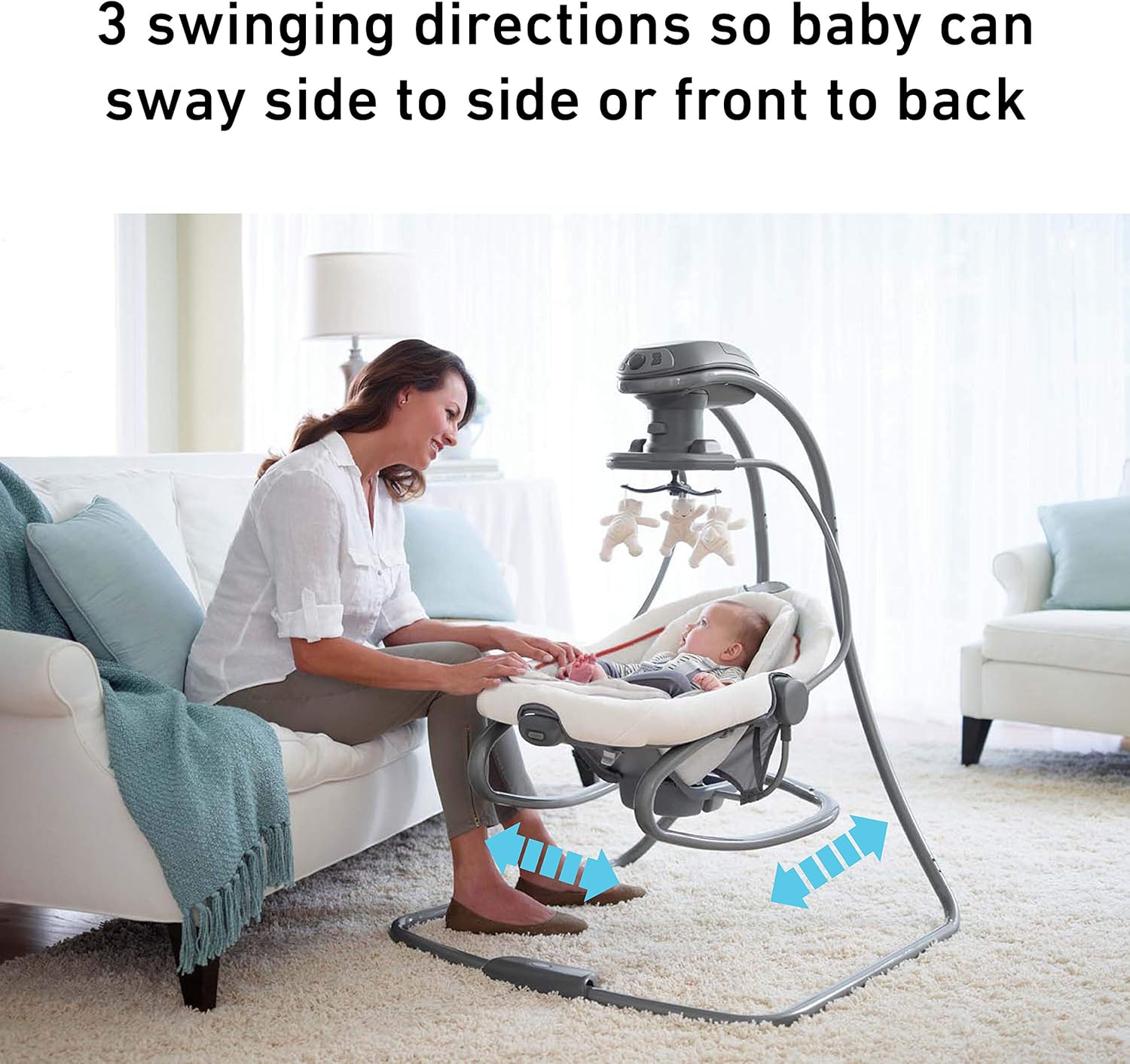 DuetSoothe Swing and Rocker – Sapphire