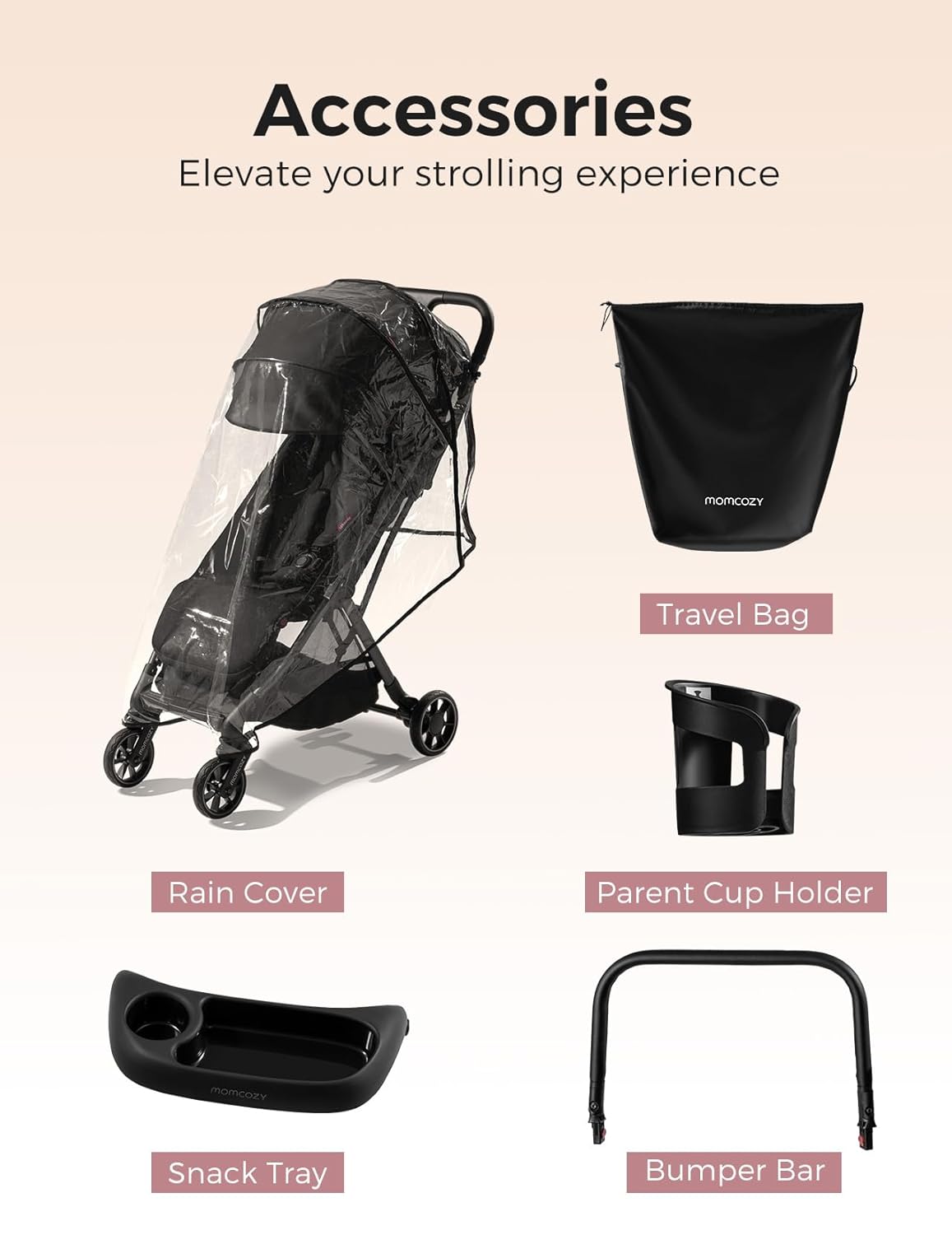 Clickgo Lightweight Compact Travel Stroller with Canopy
