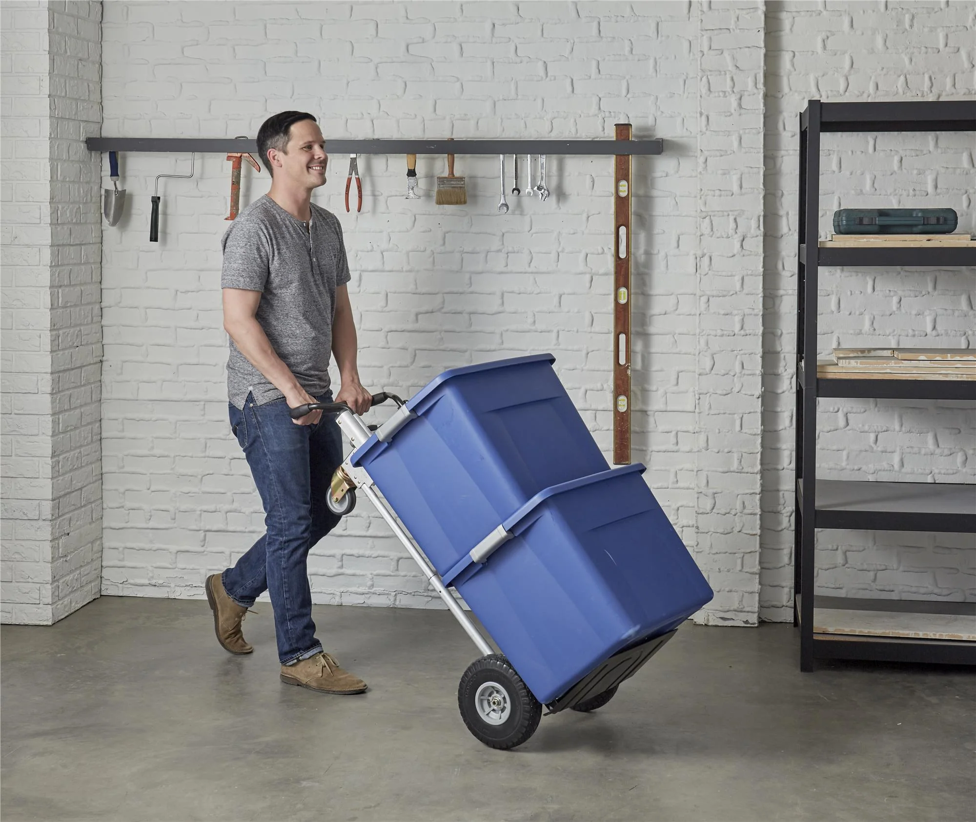 4-in-1 Folding Series Hand Truck with Flat-Free Wheels