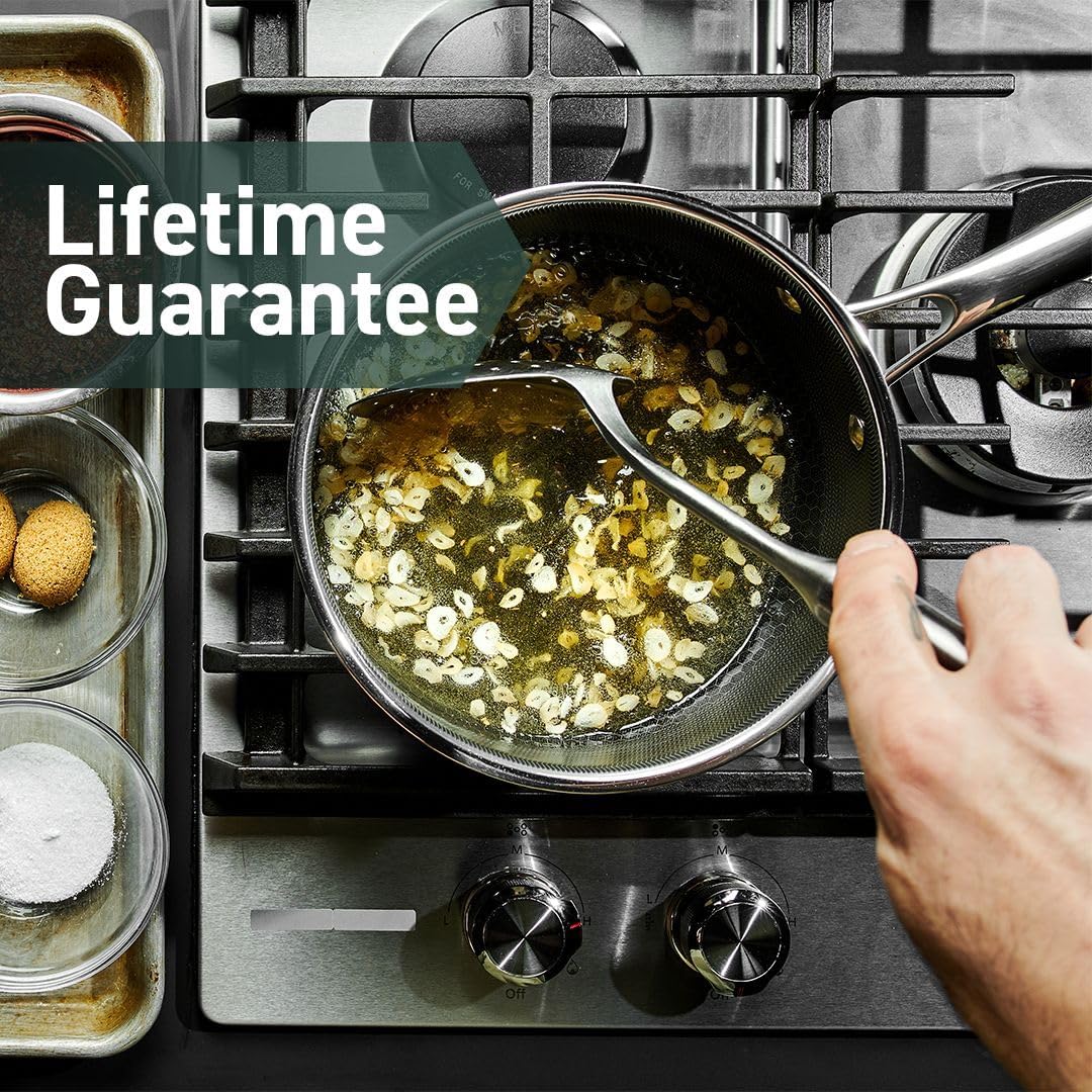 Hybrid Nonstick 6-Piece Pot Set with Tempered Glass Lids