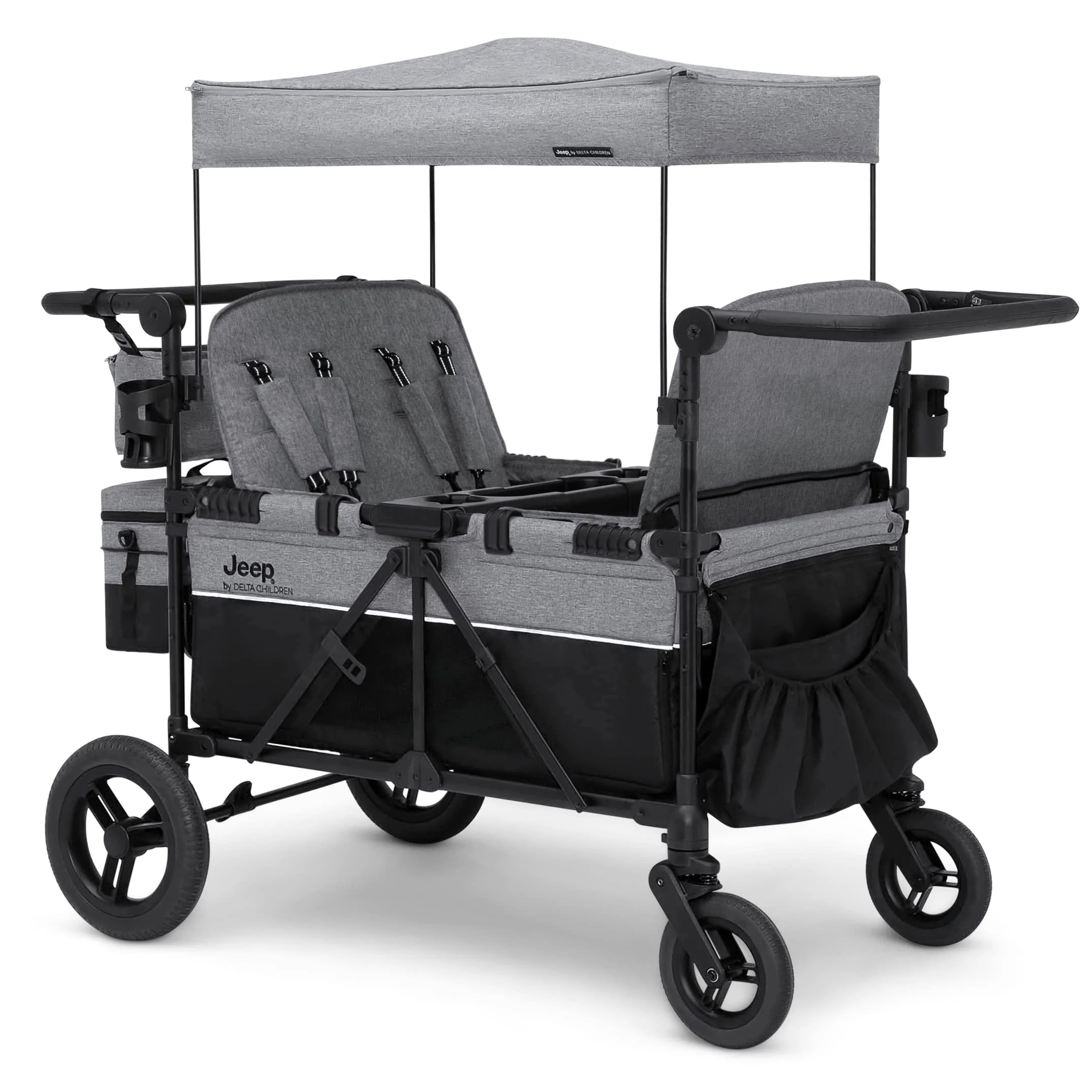 2026 Jeep Wrangler Deluxe 4 Seater Stroller Wagon by Delta Children