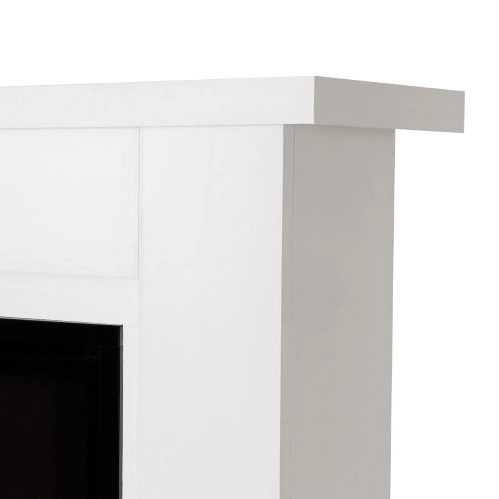 2026 Modern Ember Patton Smart Electric Fireplace Mantel Package in White
