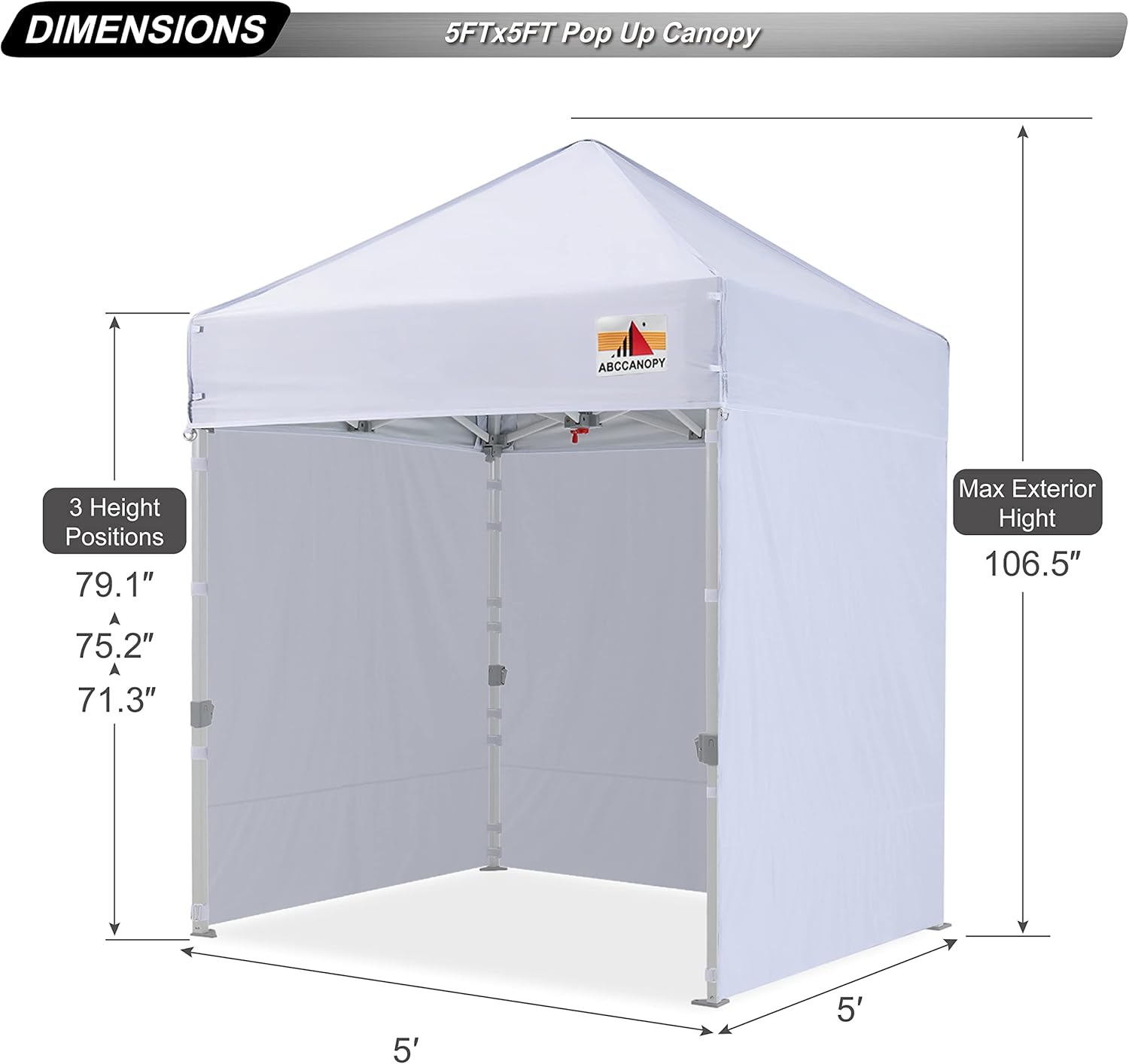 Easy Pop Up Canopy Tent 10×10 with Sidewalls