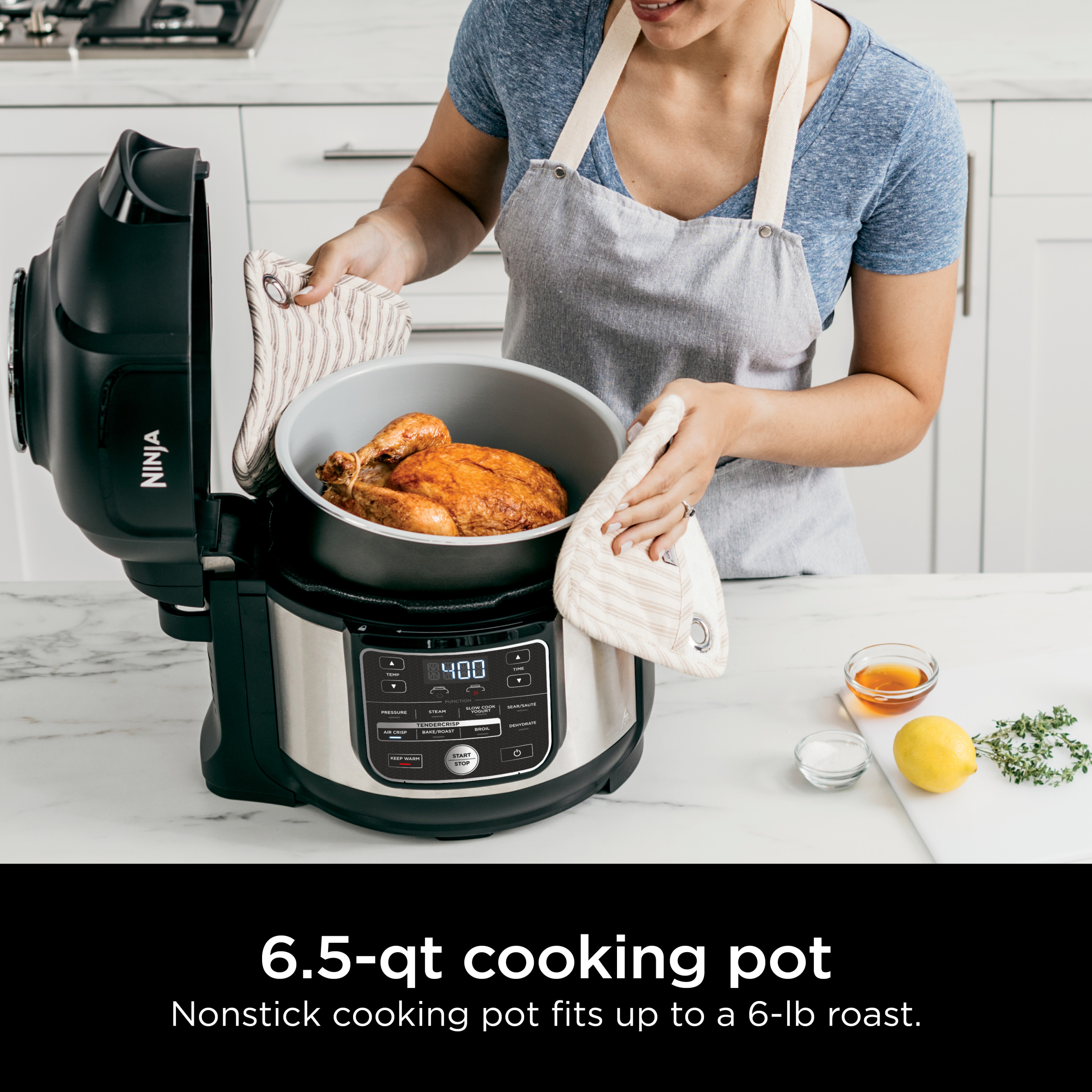 Ninja Foodi 10-in-1 6.5-Quart Pro Pressure Cooker Air Fryer Multicooker, Stainless