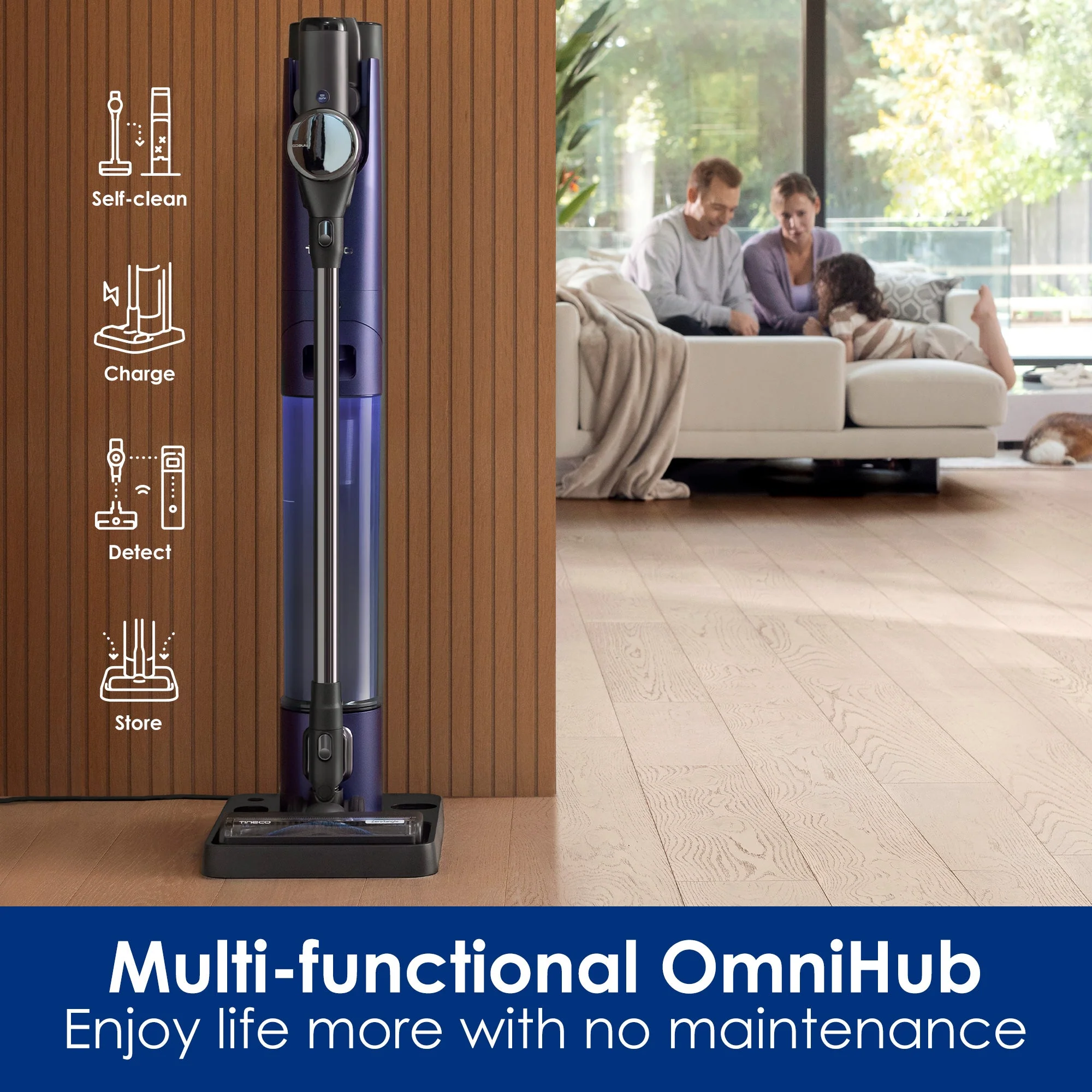 PURE ONE Station FurFree Vacuum with 4-in-1 Clean Station, 3L Eco Dustbin & ZeroTangle™ Brush