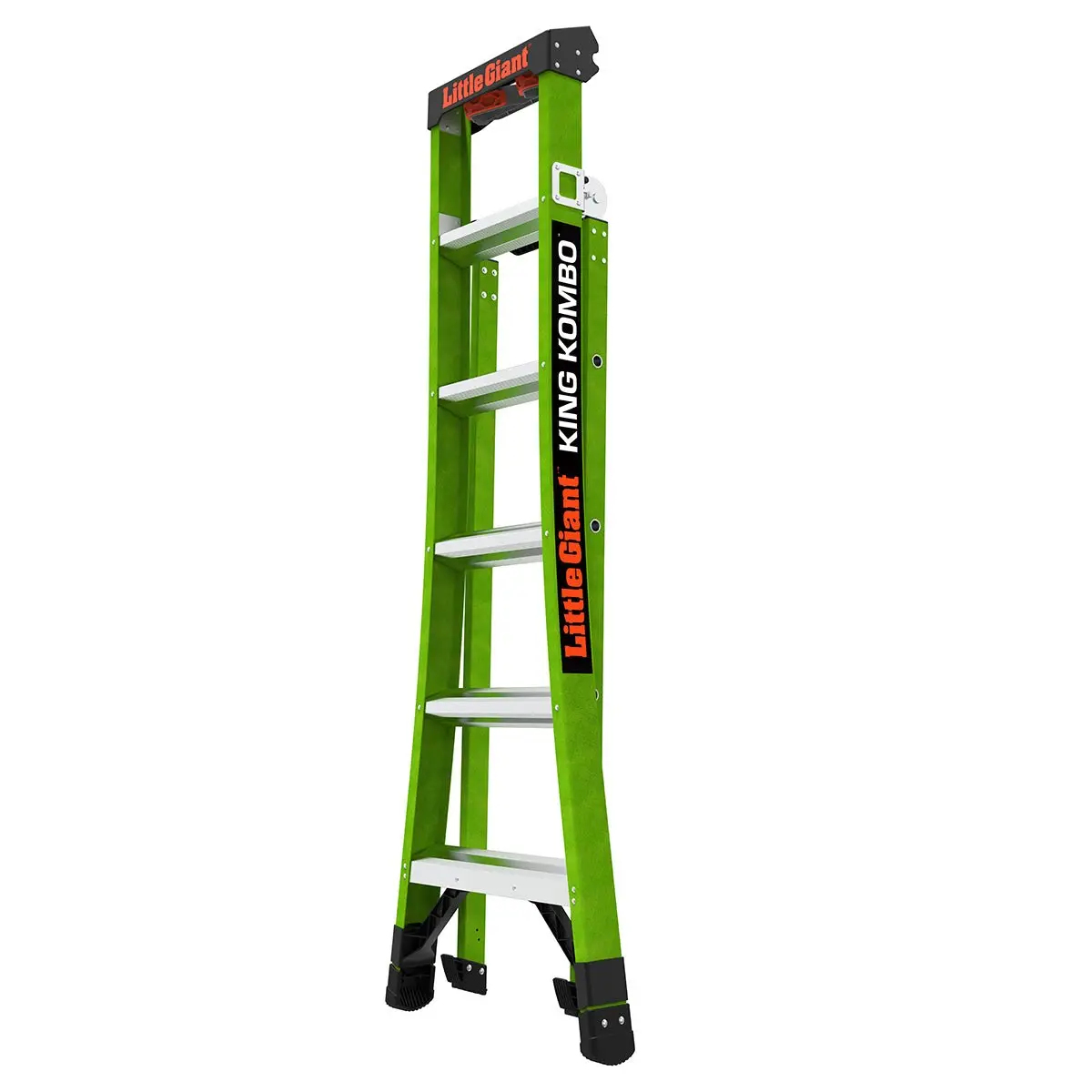 Little Giant 13906-303 KING KOMBO™ 6-Foot Fiberglass 3-in-1 Professional Ladder, 375 lbs Capacity