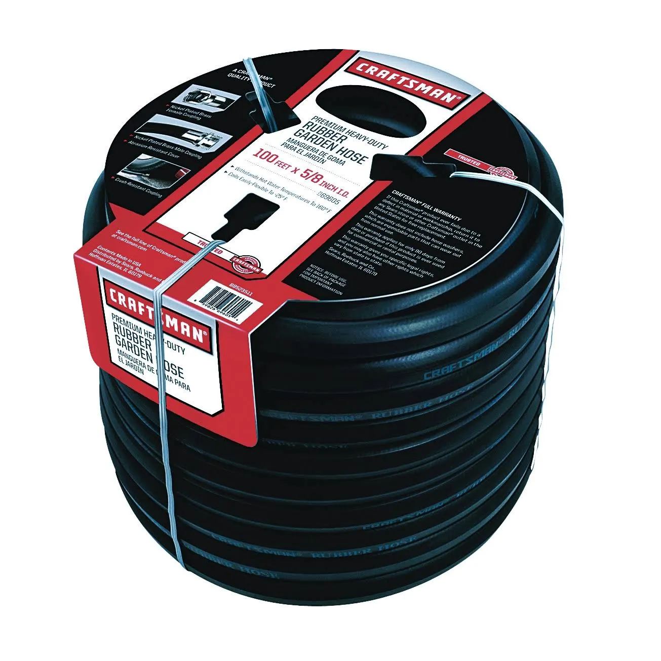 2026 Craftsman Premium Rubber Garden Hose, 100ft. x 5/8. inch