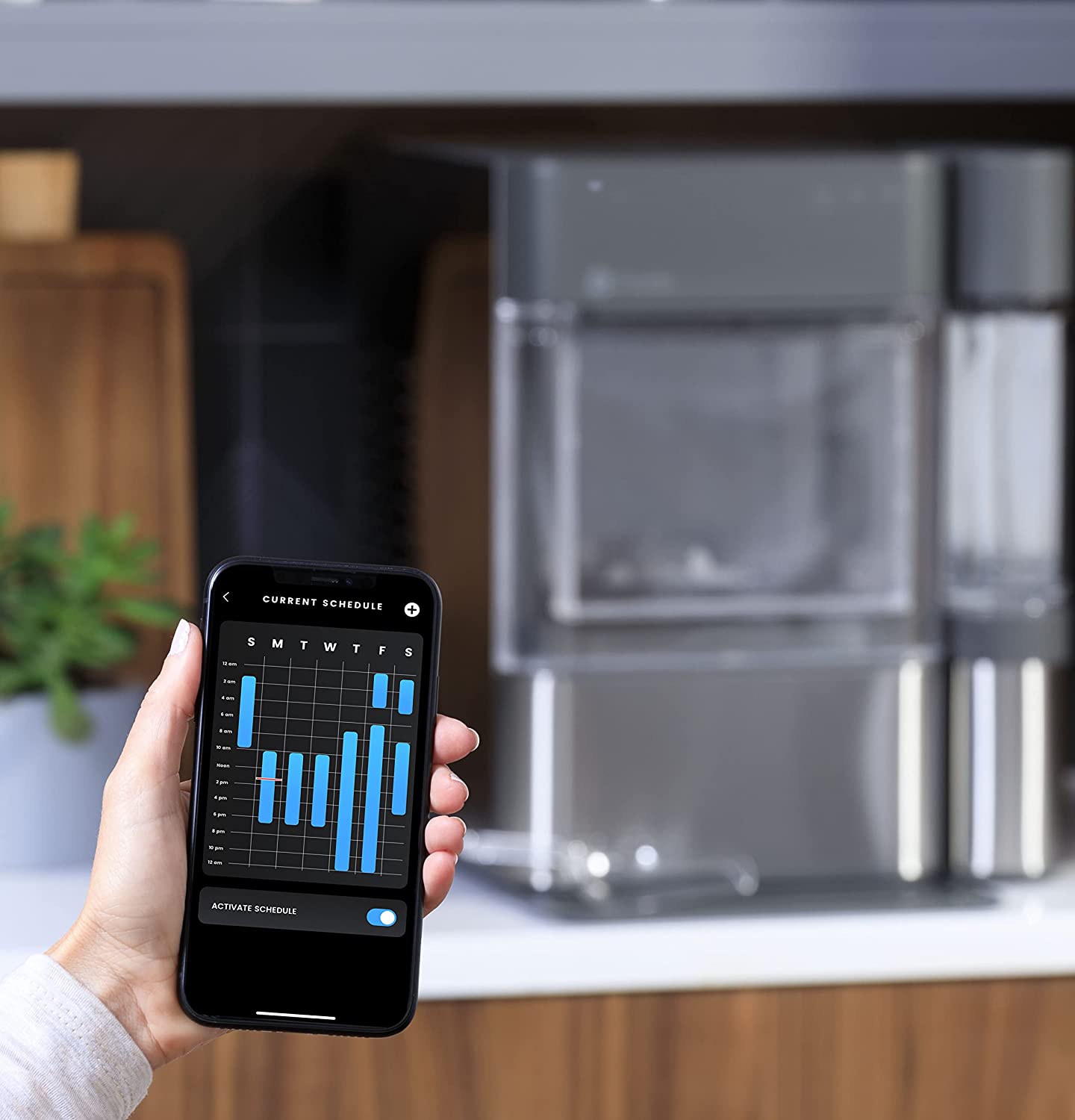 2026 GE Profile Opal 2.0 | Countertop Nugget Ice Maker | Ice Machine with WiFi Connectivity | Smart Home Kitchen Essentials | Black Stainless