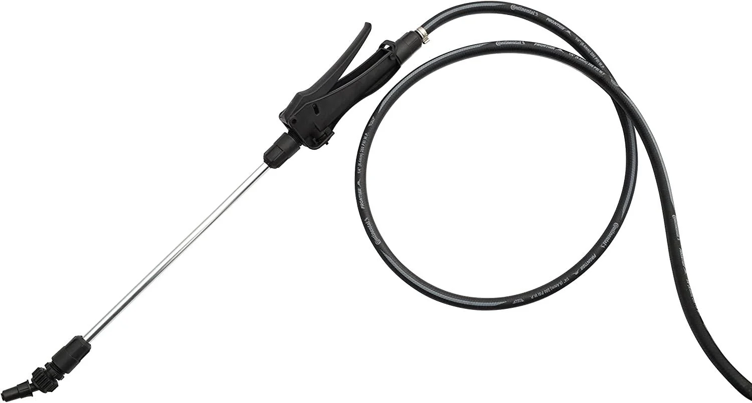 Workhorse Sprayers LG05SS Rechargeable 5-Gallon Portable Garden Sprayer with Wheels, Adjustable Nozzle, White