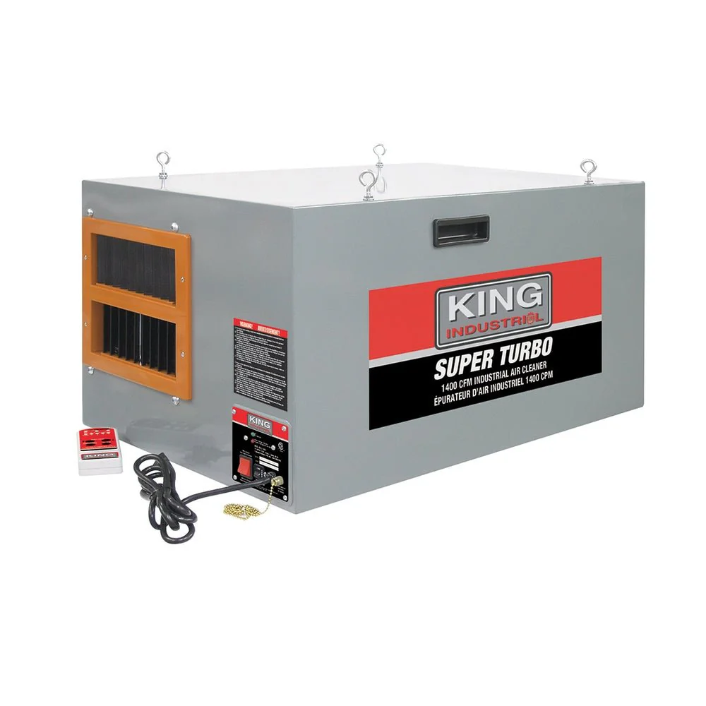 King  KAC-1400  -  1400 CFM INDUSTRIAL AIR CLEANER WITH REMOTE CONTROL