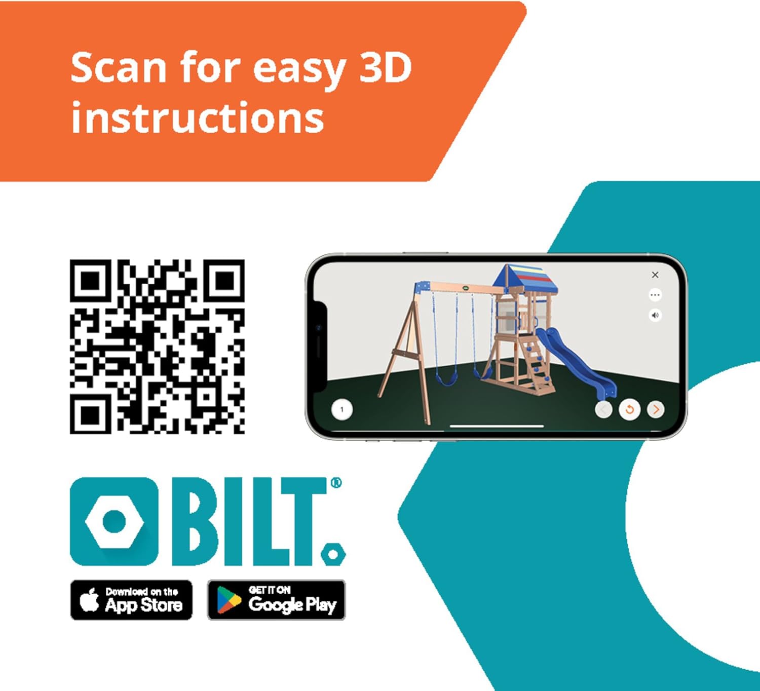 Buckley Hill Cedar Wood Swing Set with Slide & Deck