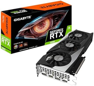 2025 GIGABYTE GeForce RTX 3060 Gaming OC 12G (REV2.0) Graphics Card  3X WINDFORCE Fans  12GB 192-bit GDDR6  GV-N3060GAMING OC-12GD Video Card