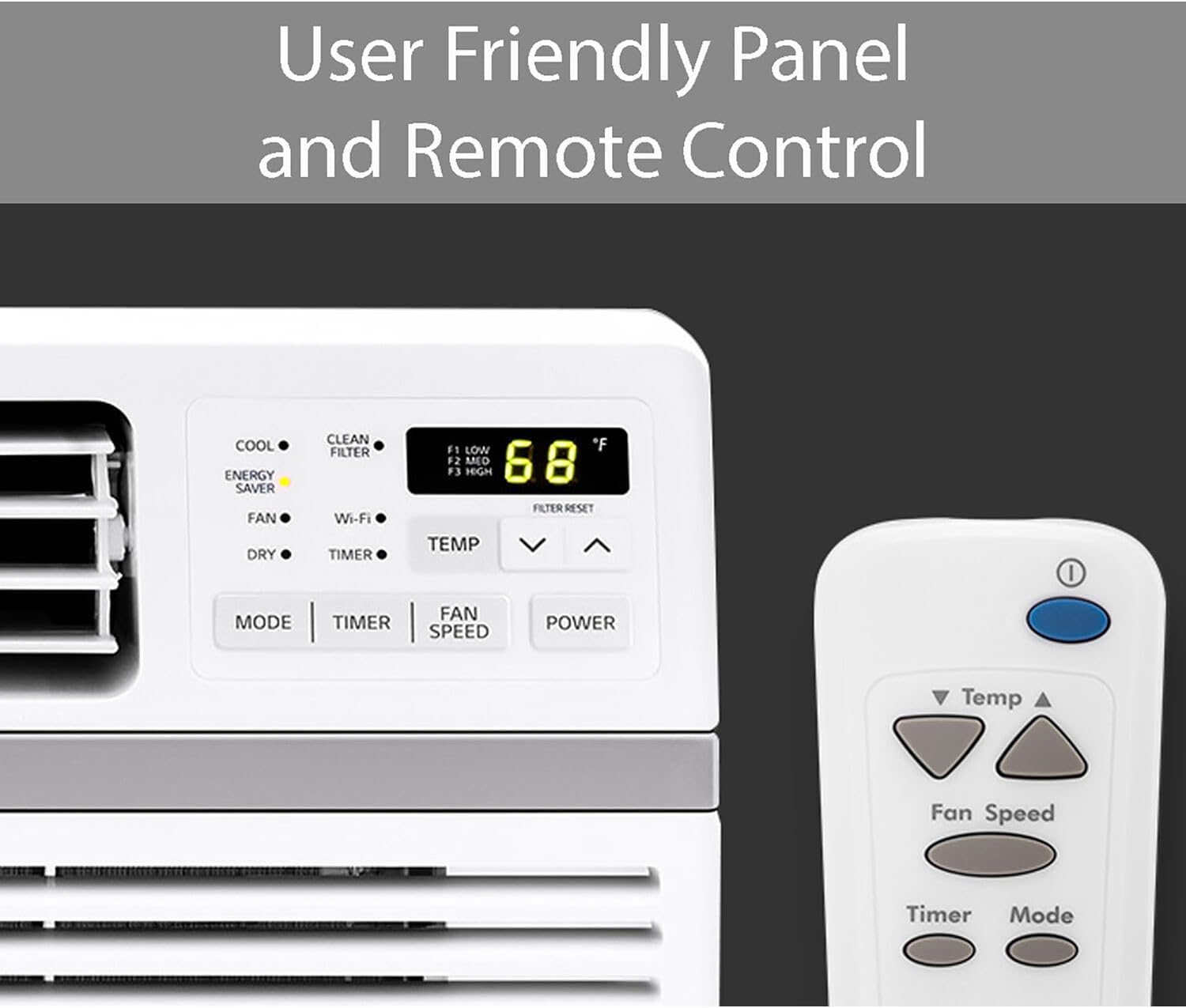 8,000 BTU Window Air Conditioner, Remote & Quiet