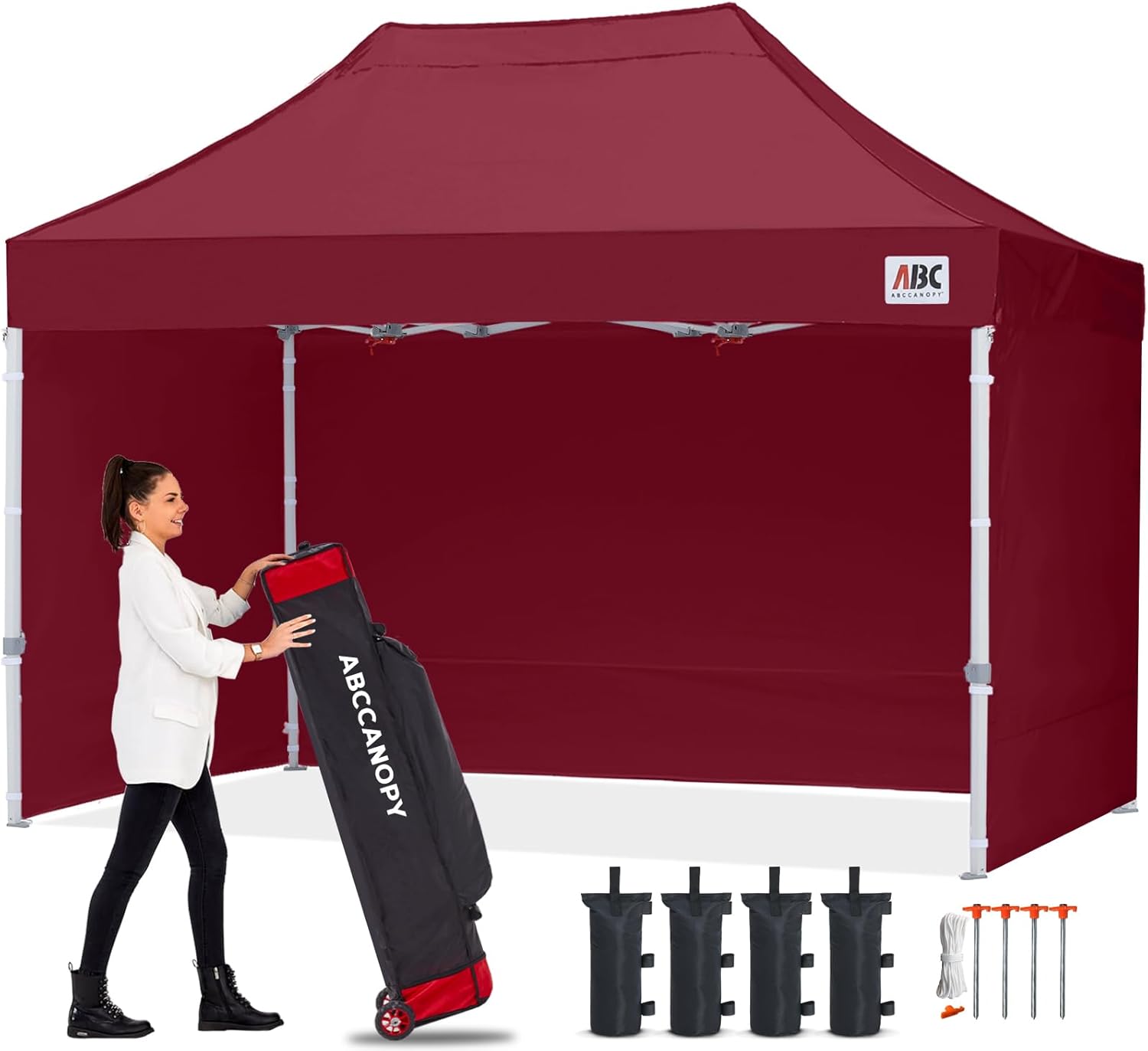 Easy Pop Up Canopy Tent 10×10 with Sidewalls