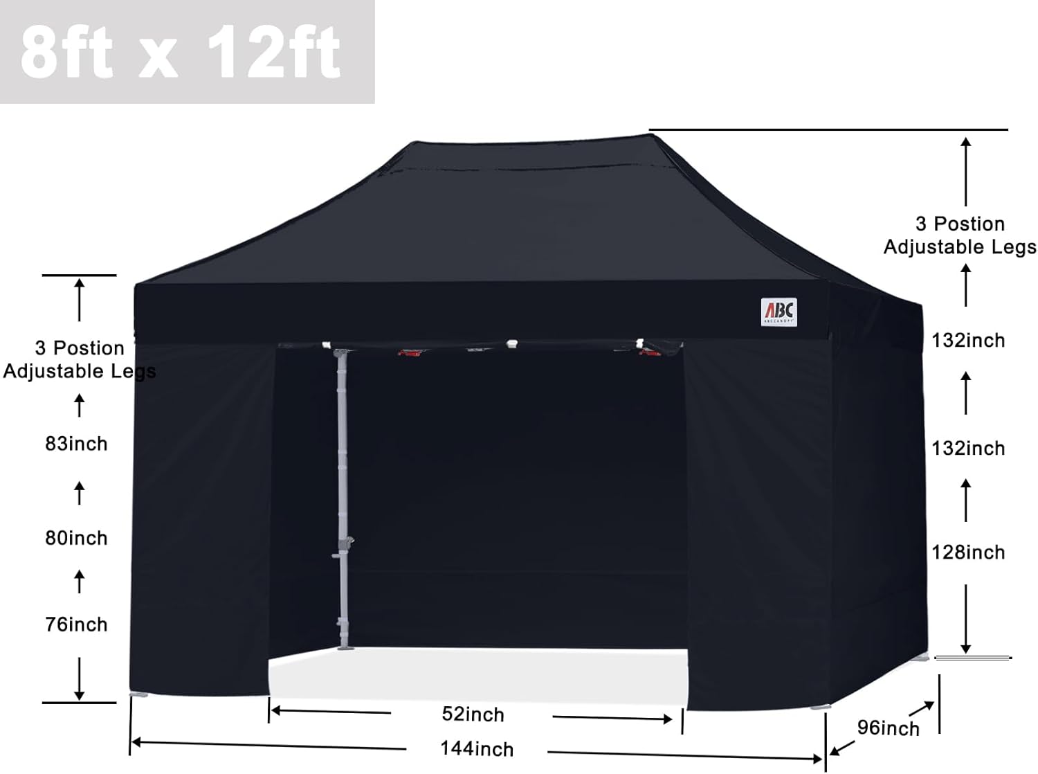 Easy Pop Up Canopy Tent 10×10 with Sidewalls