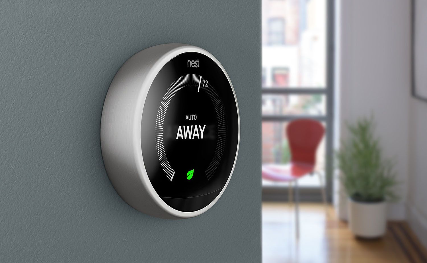 Google Nest Learning Smart Thermostat 3rd Generation, Stainless Steel