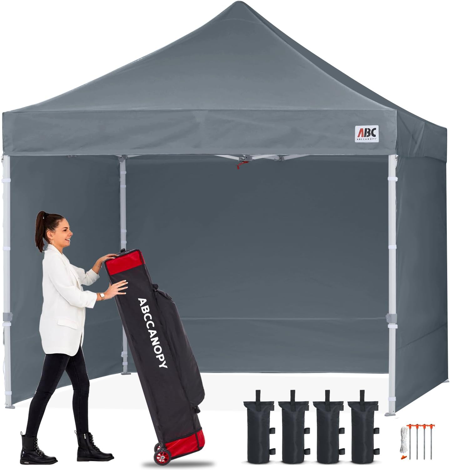 Easy Pop Up Canopy Tent 10×10 with Sidewalls