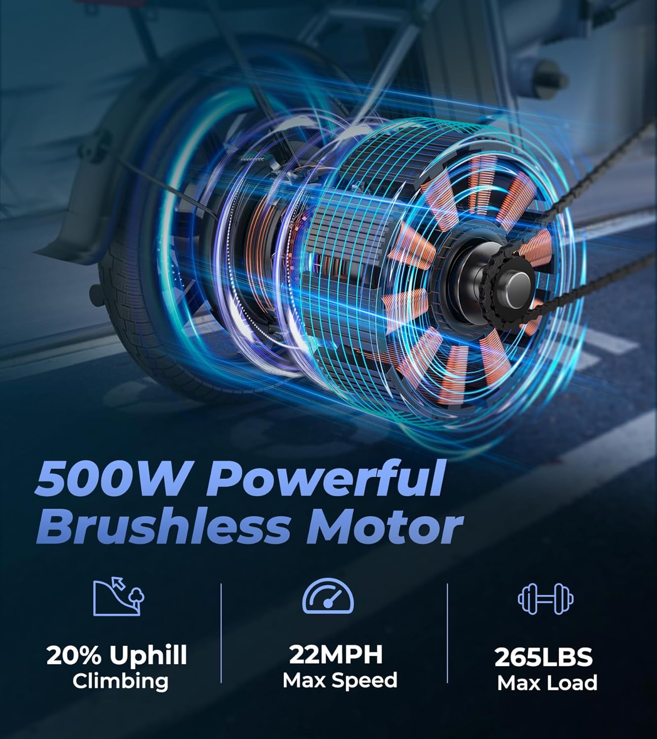 Electric Bike for Adults, 750W Folding Ebike