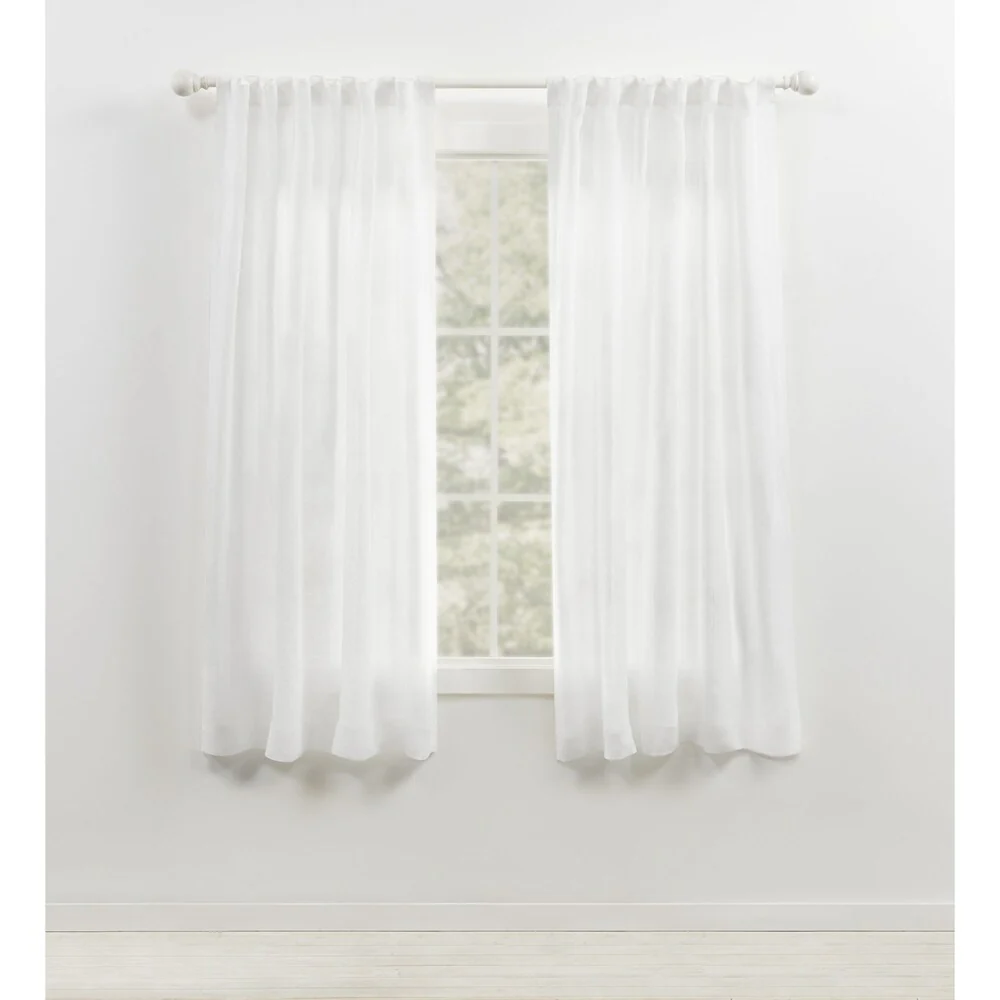 Lauren Ralph Lauren Engel Sheer Back Tab/Rod Pocket Curtain Panel