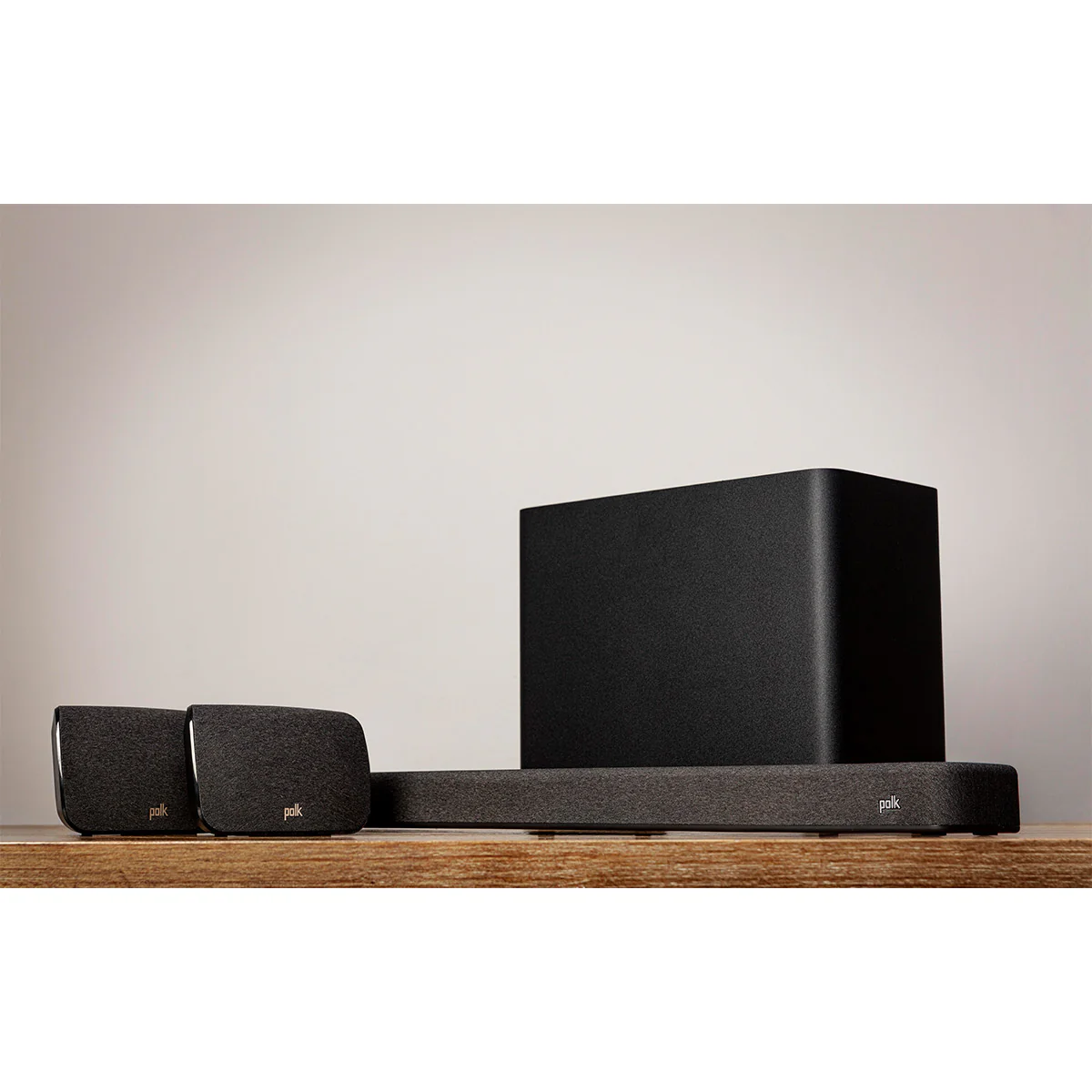 2026 Polk Audio React Home Theater System with React Sound Bar, Wireless Subwoofer, and Wireless Surround Speakers