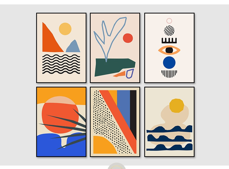 Abstract Sunset Scene