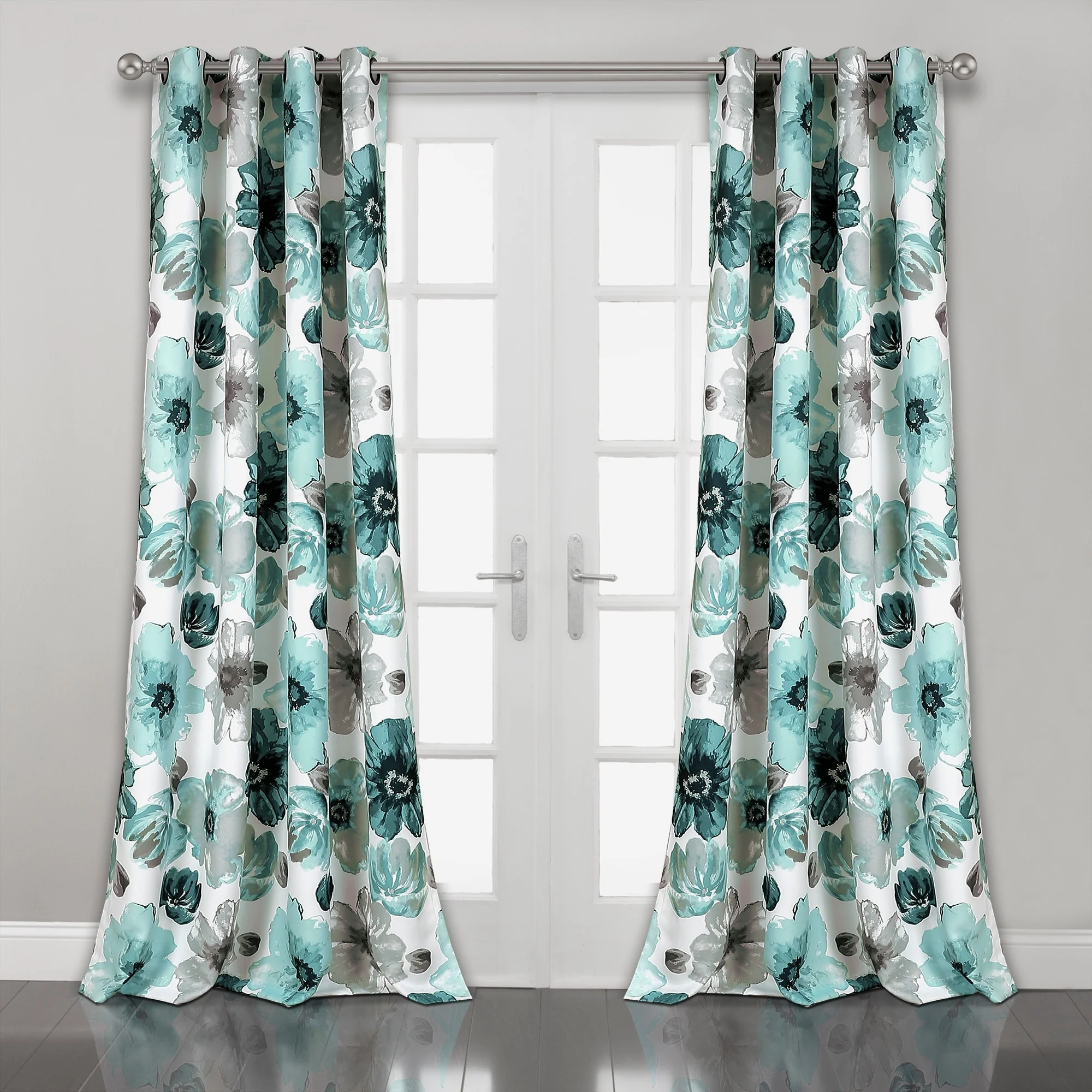 Lush Decor Leah Room Darkening Curtain Panel Pair