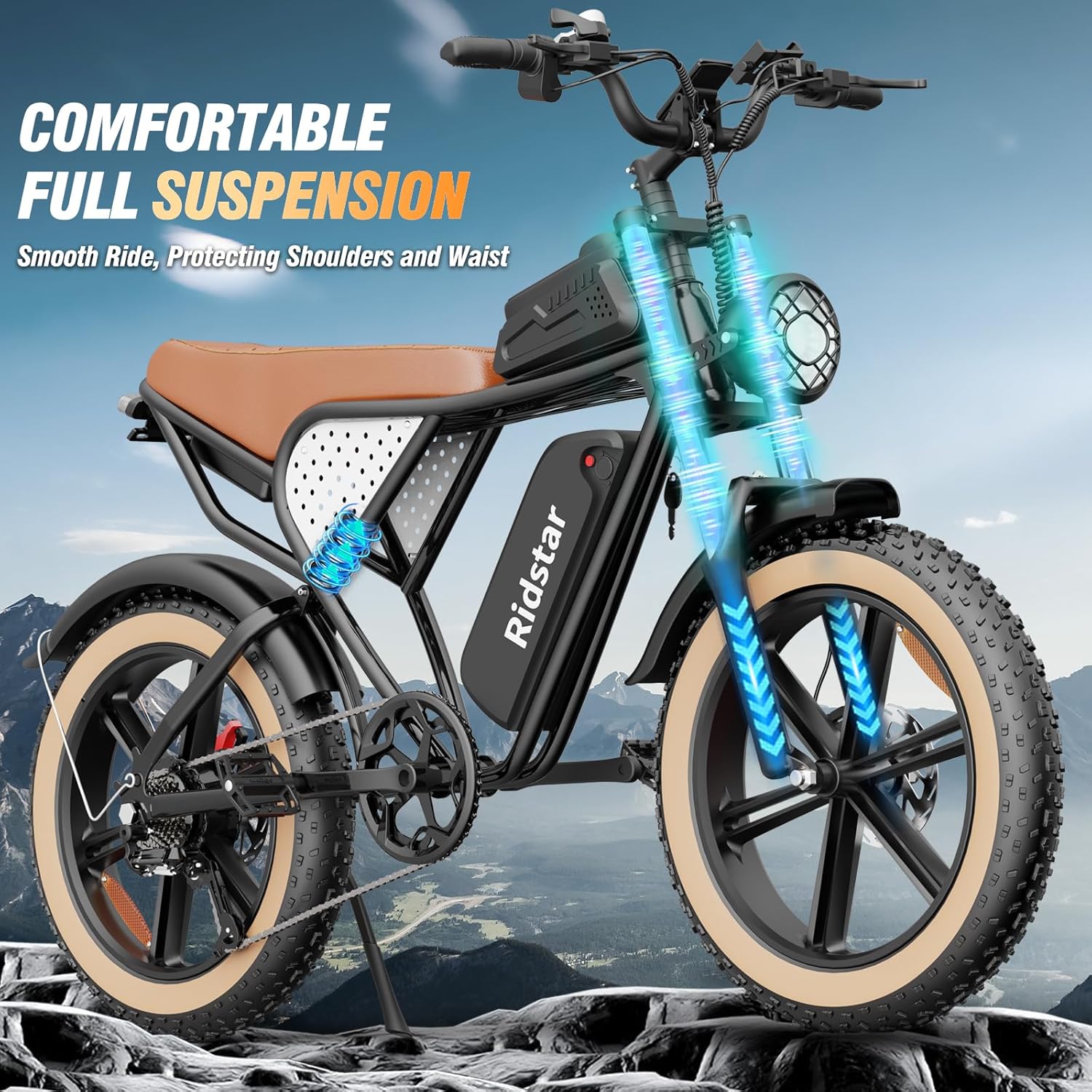 Electric Bike Q20, 2000W, 37Mph, 20′′ Fat Tires