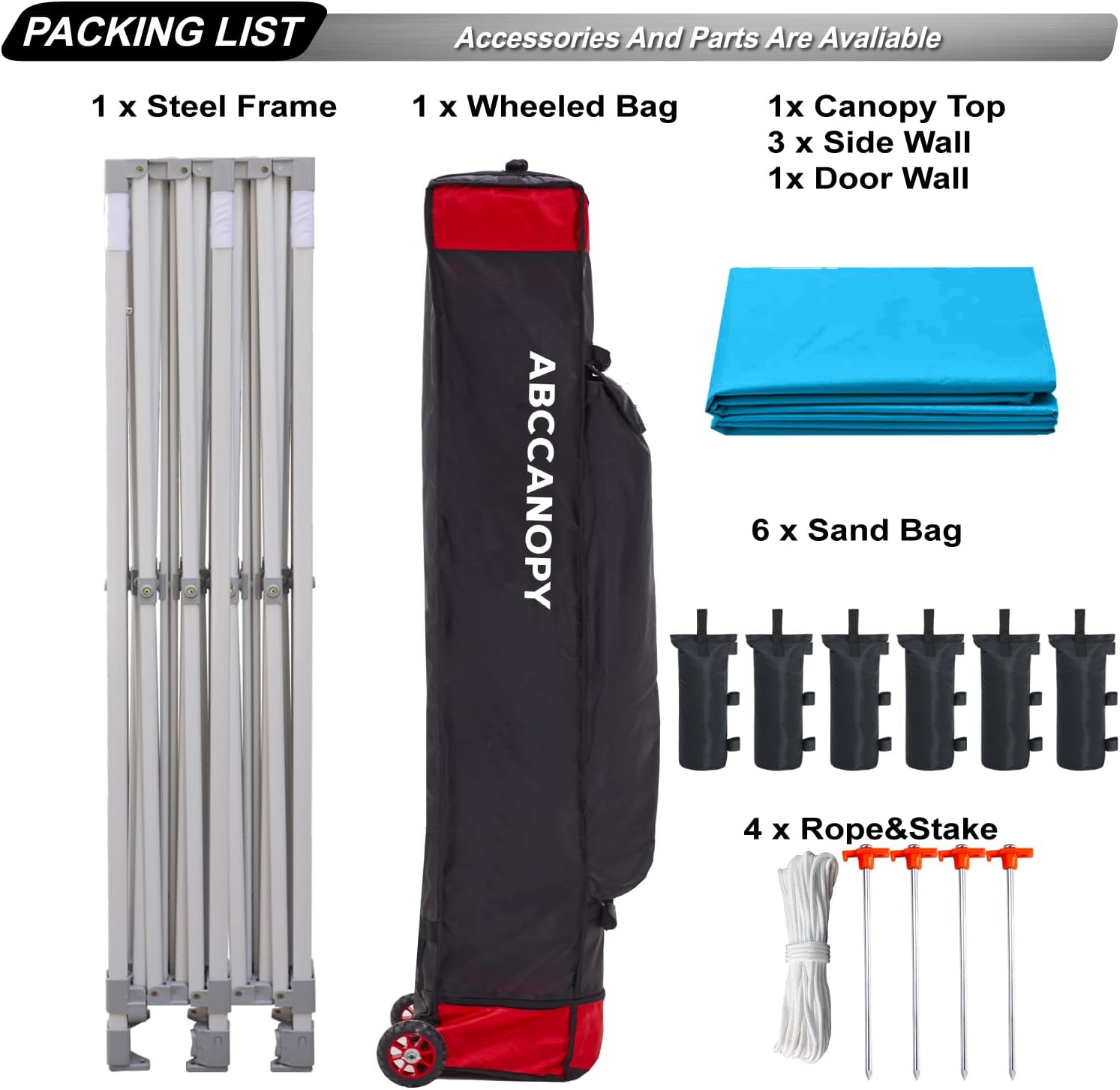 Easy Pop Up Canopy Tent 10×10 with Sidewalls