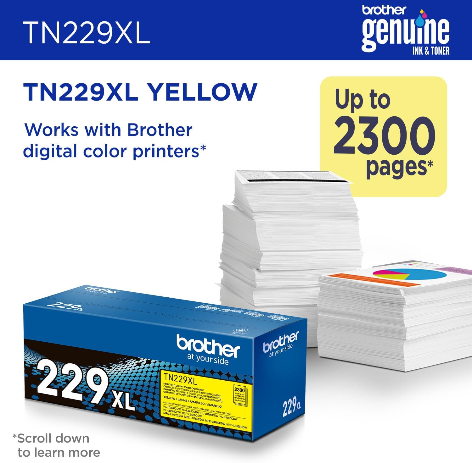 Genuine Tn2294Pk 4-Pack Toner Cartridges Set