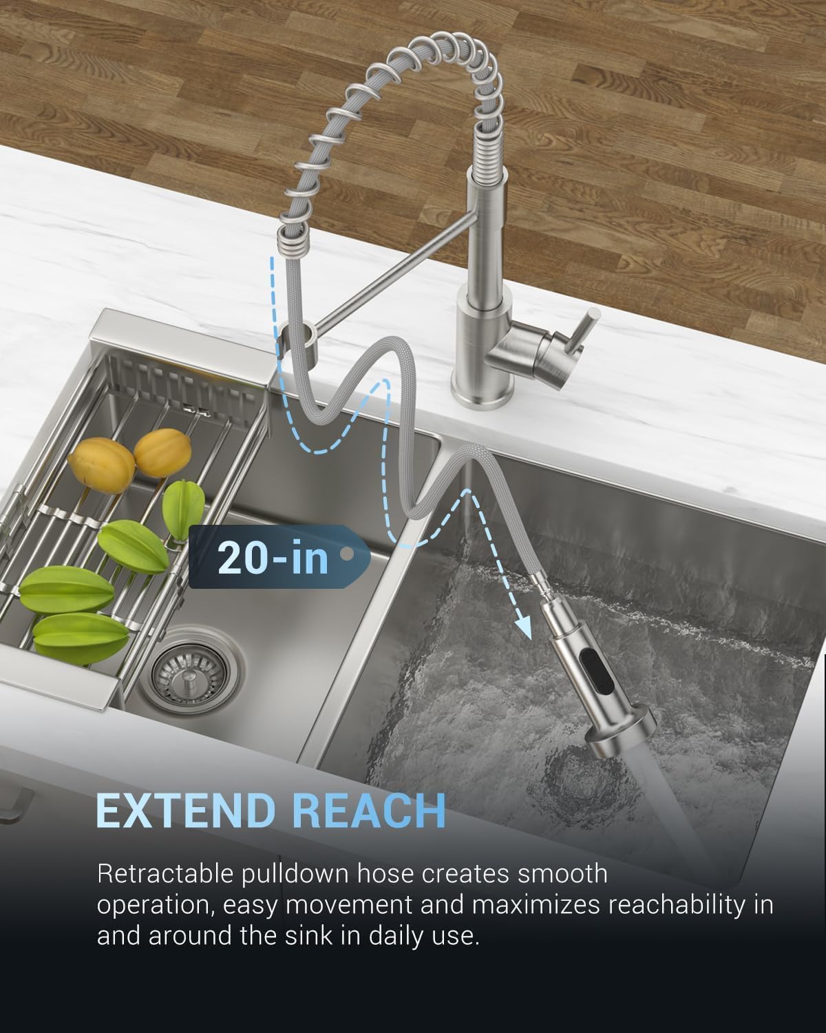 Black Touchless Kitchen Faucet with Soap Dispenser, Motion Sensor Activated Hands-Free Automatic Faucet for Sink with Pull Down Sprayer, Single Handle Smart Faucets for Kitchen Sink