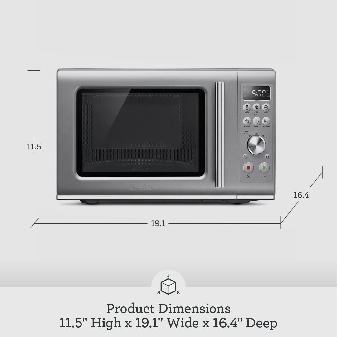 Compact Soft Close Microwave Oven
