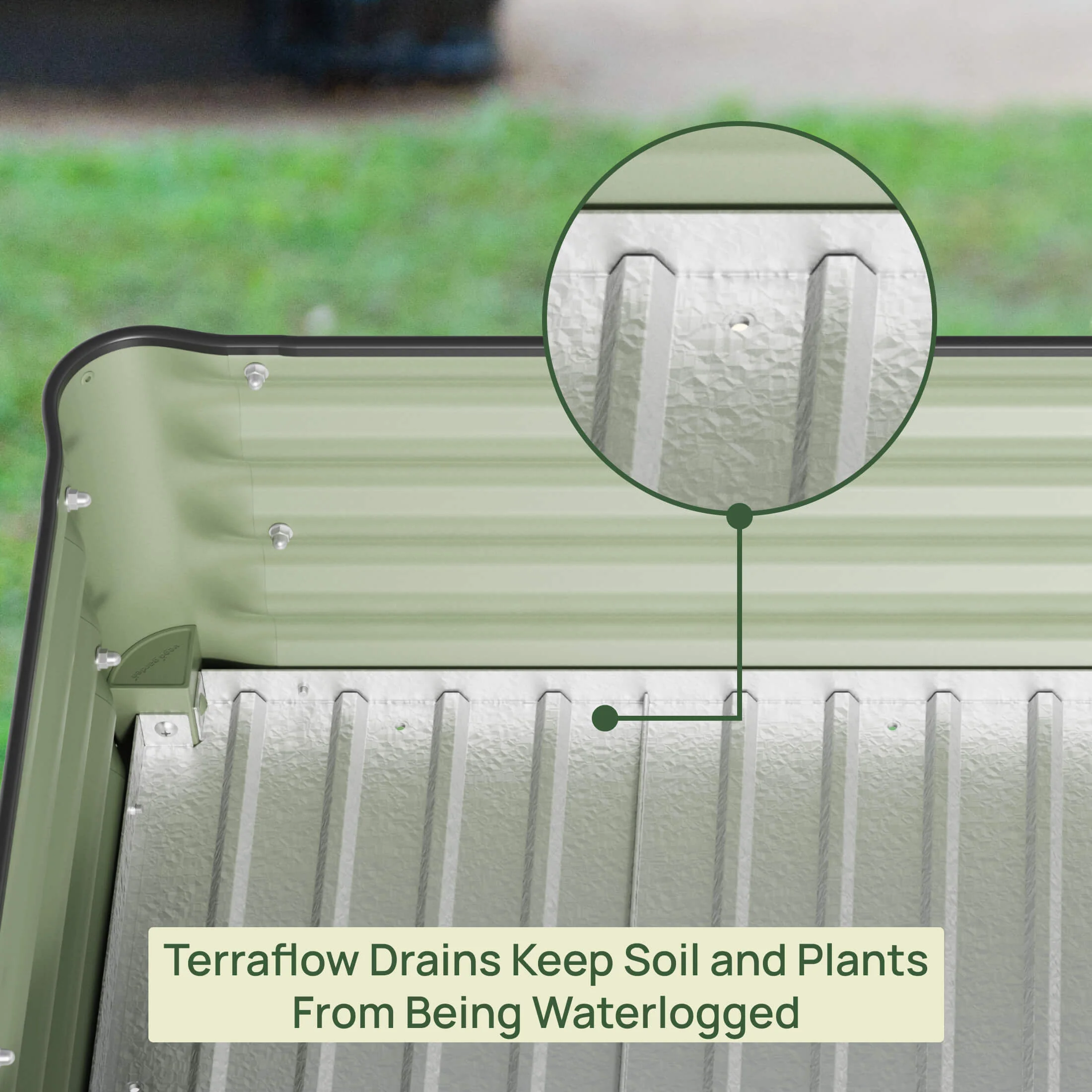 Elevated Garden Bed - V Series 2' x 8' Wheels Included