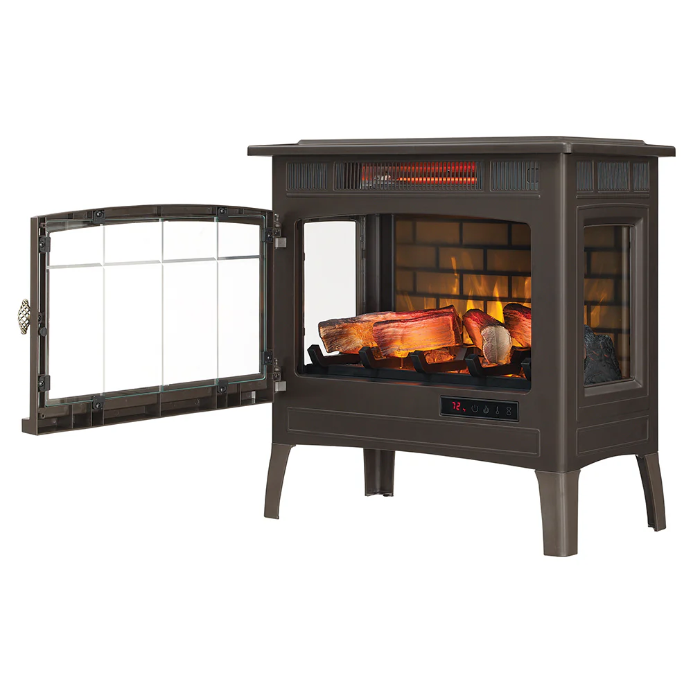 2026 Duraflame 3D Bronze Infrared Electric Fireplace Stove with Remote Control - DFI-5010-02
