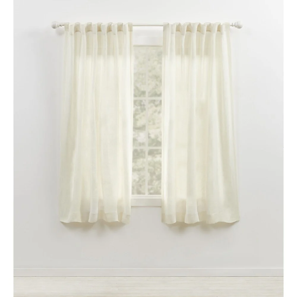 Lauren Ralph Lauren Engel Sheer Back Tab/Rod Pocket Curtain Panel