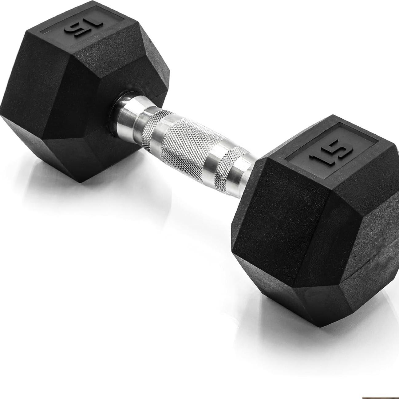 Rubber Hex Dumbbell